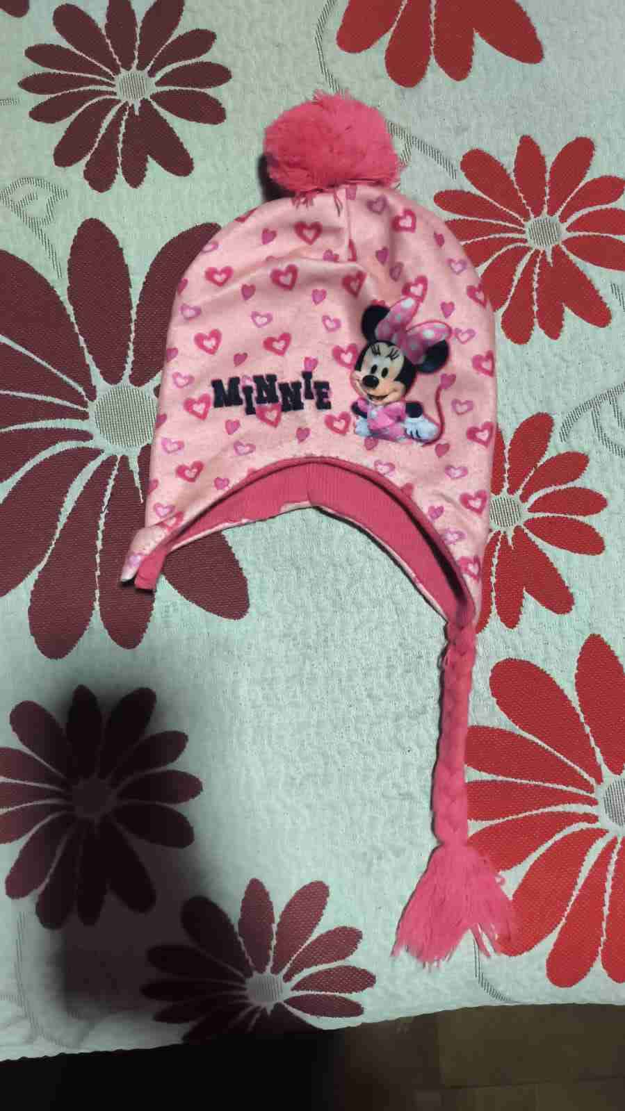 Gorro infantil Minnie rosado