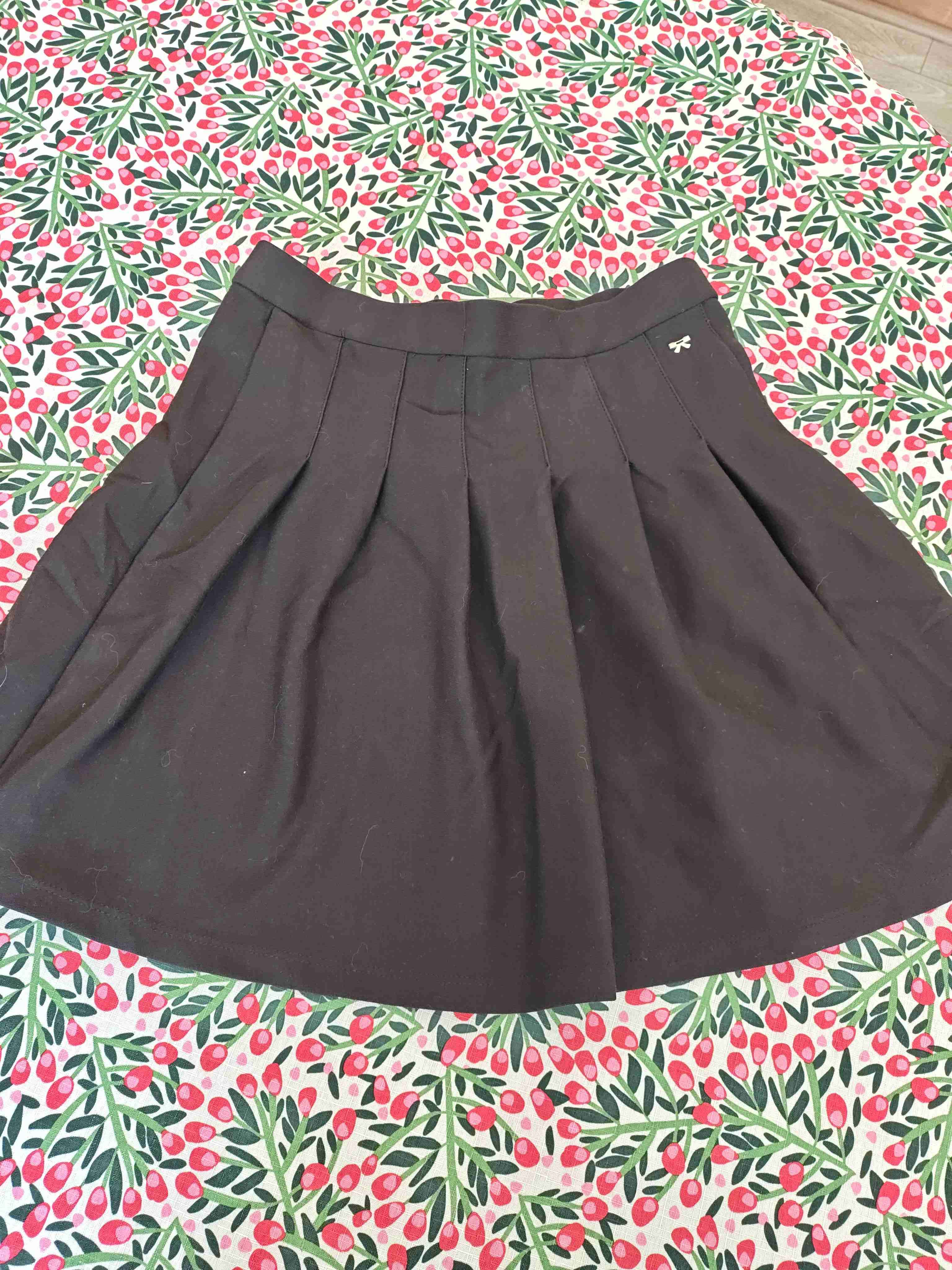 Falda negra plisada (Talla 14) - miniatura 1