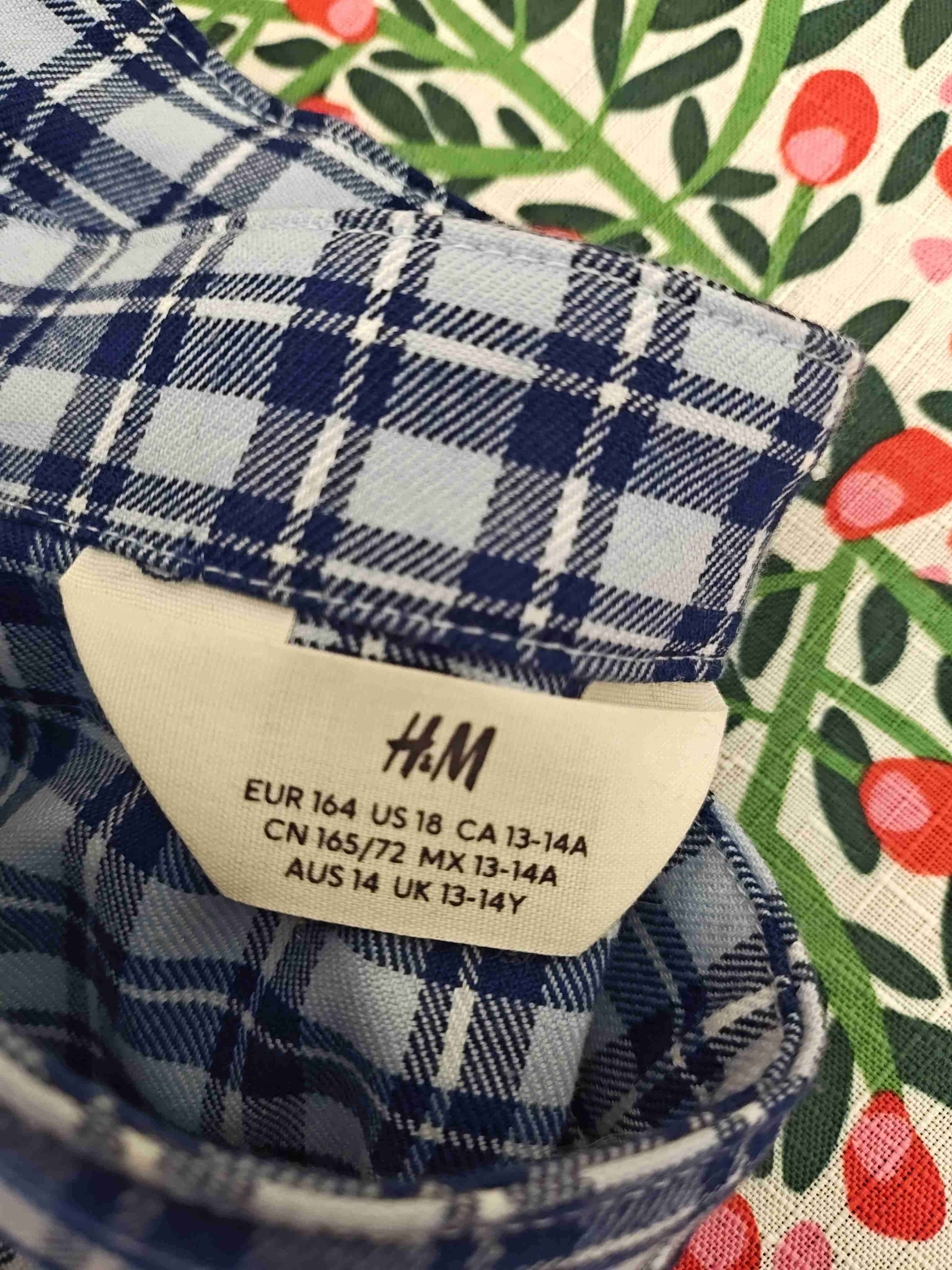 Falda de cuadros azul y blanco (Talla 13/14) - miniatura 5
