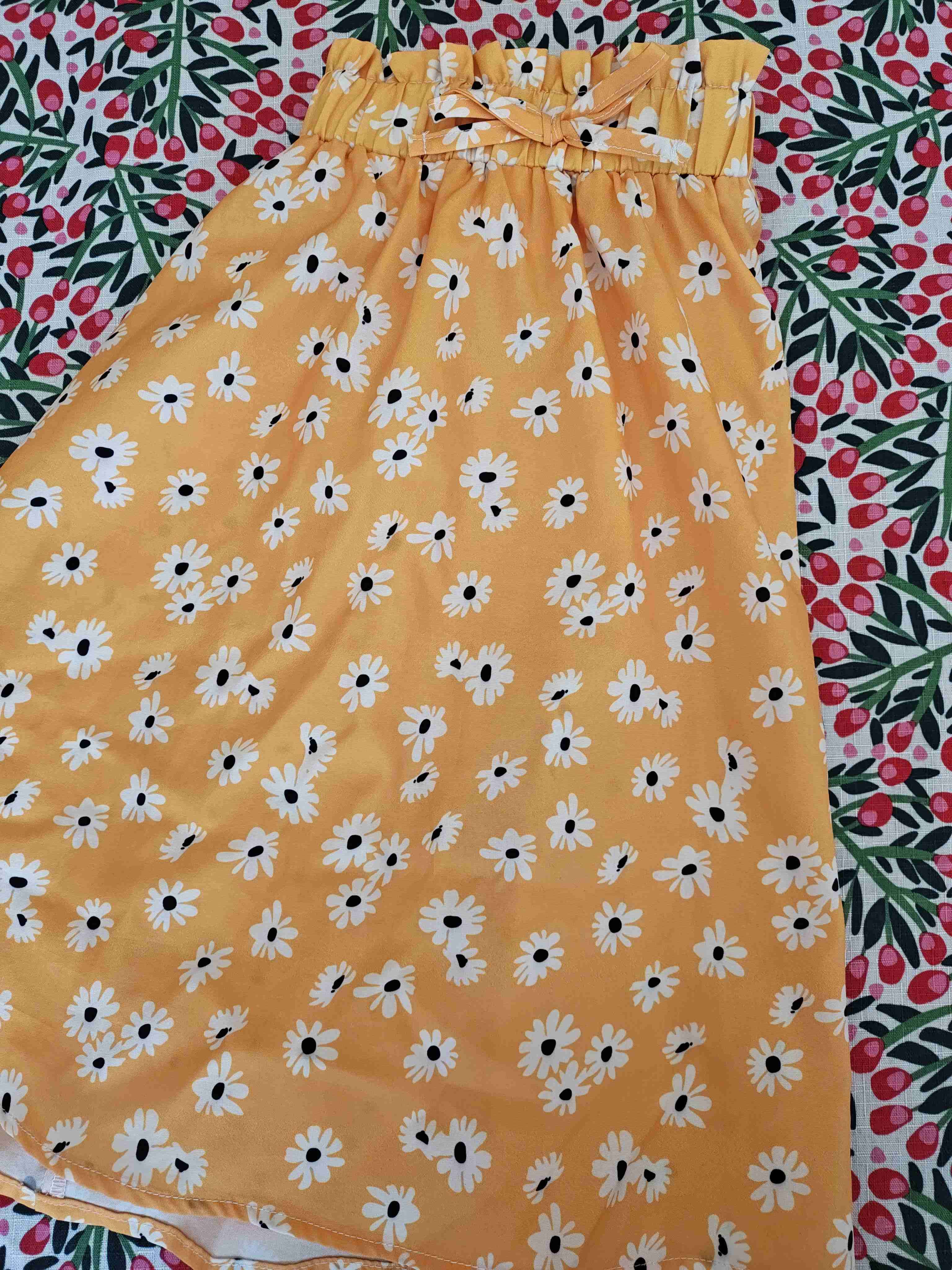 Falda amarillo con margaritas (talla 11/12) - miniatura 1