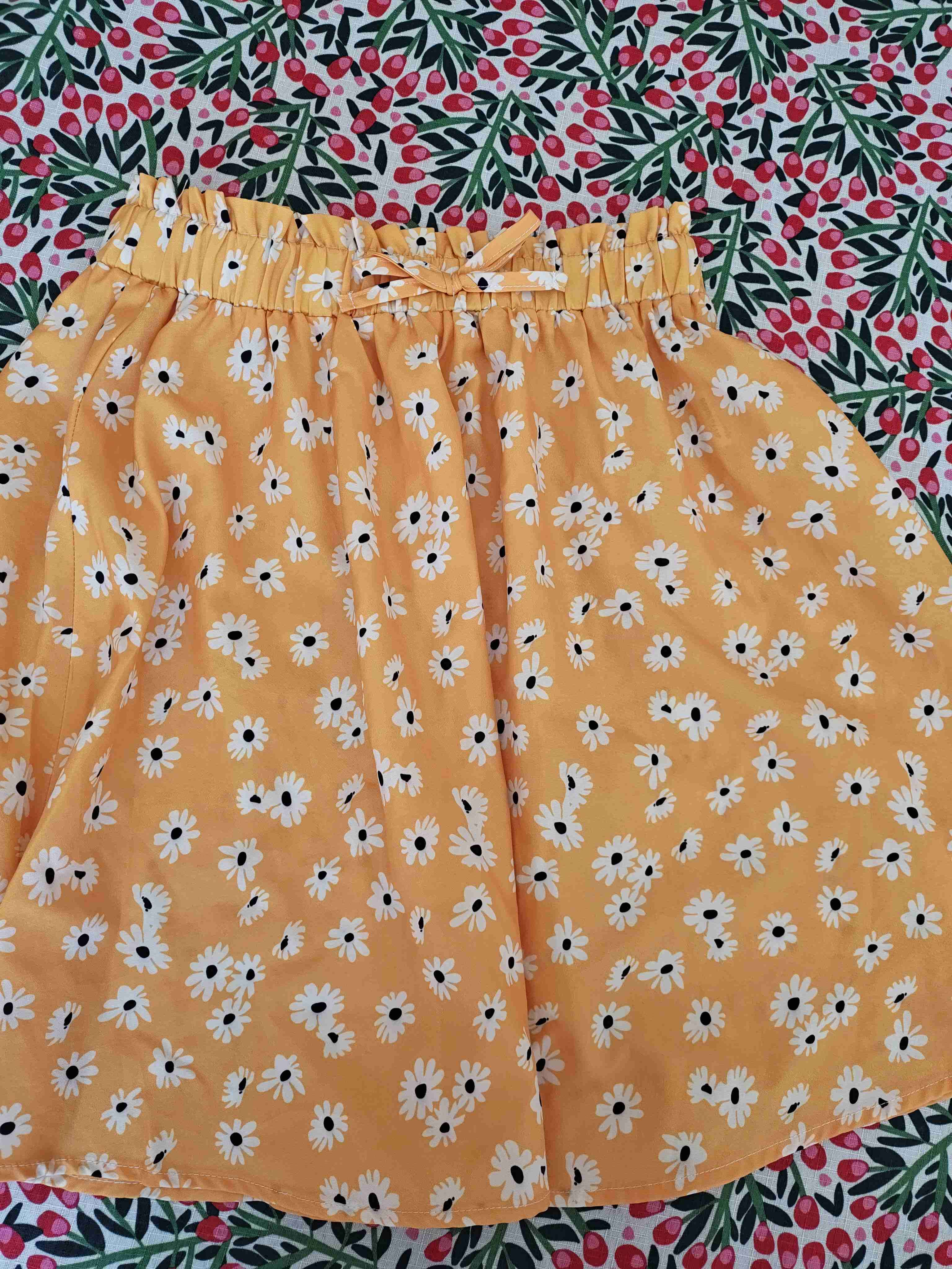 Falda amarillo con margaritas (talla 11/12) - miniatura 2
