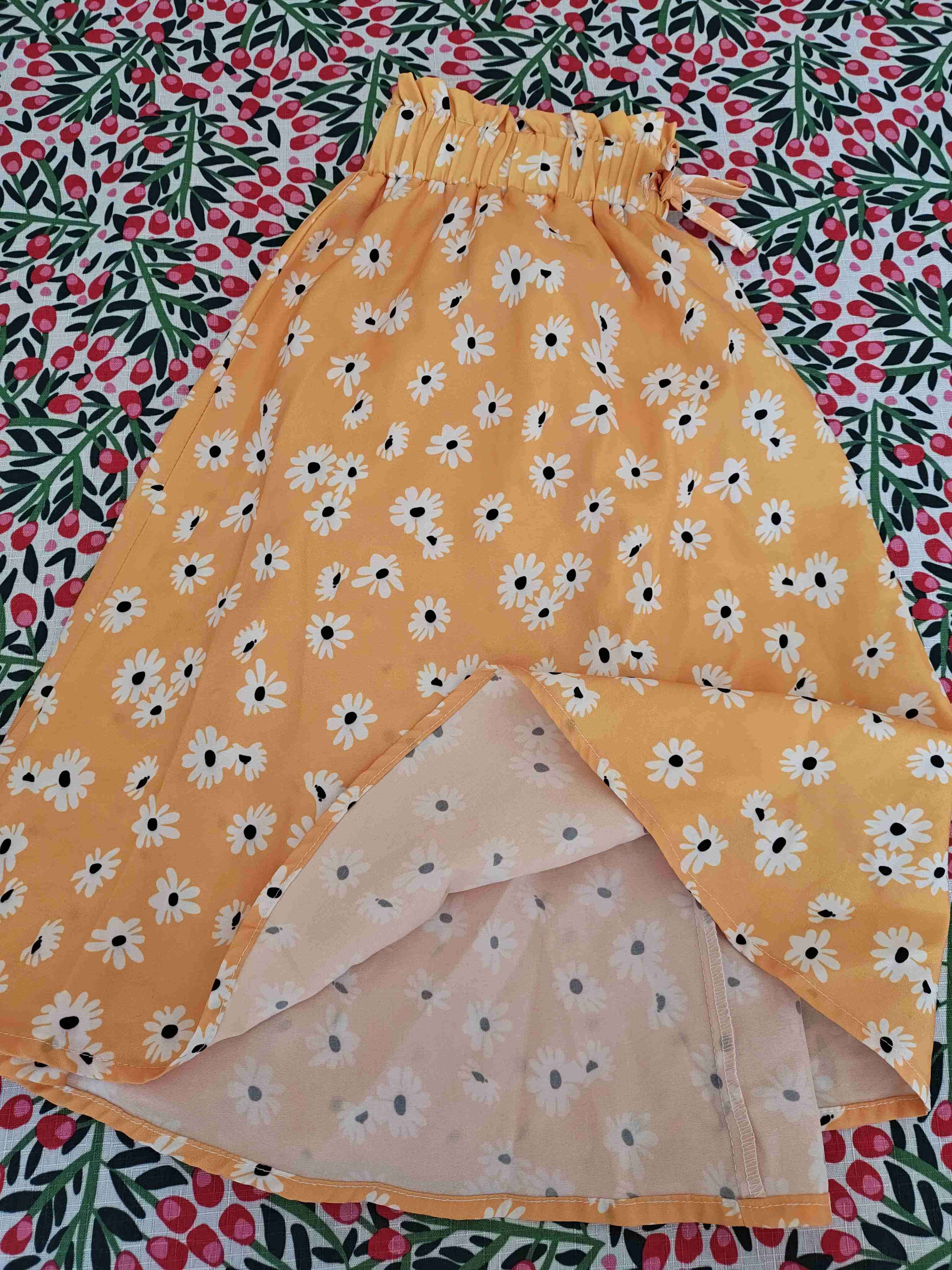Falda amarillo con margaritas (talla 11/12) - miniatura 4