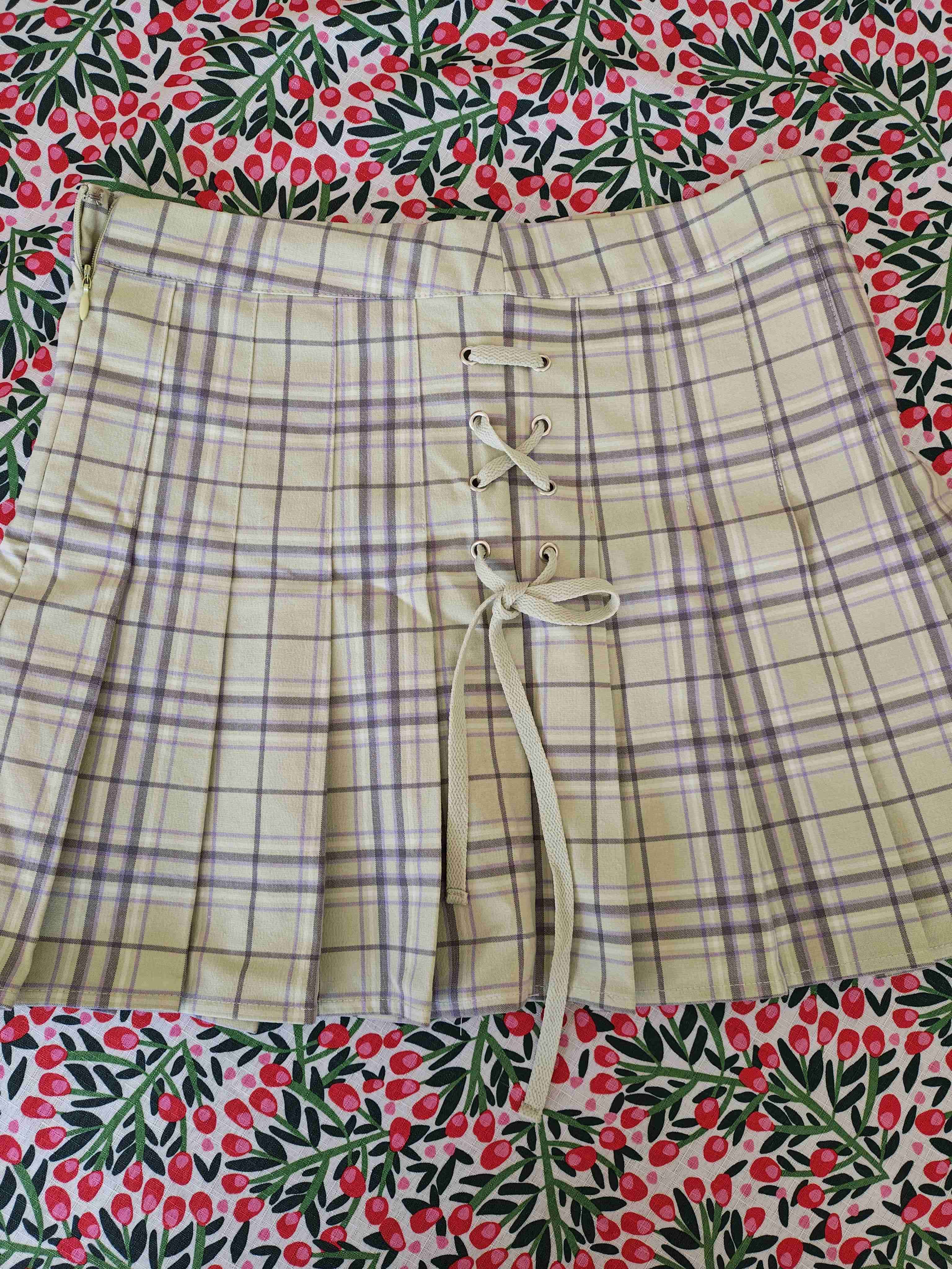 Falda a cuadros plisada (Talla M) - miniatura 2