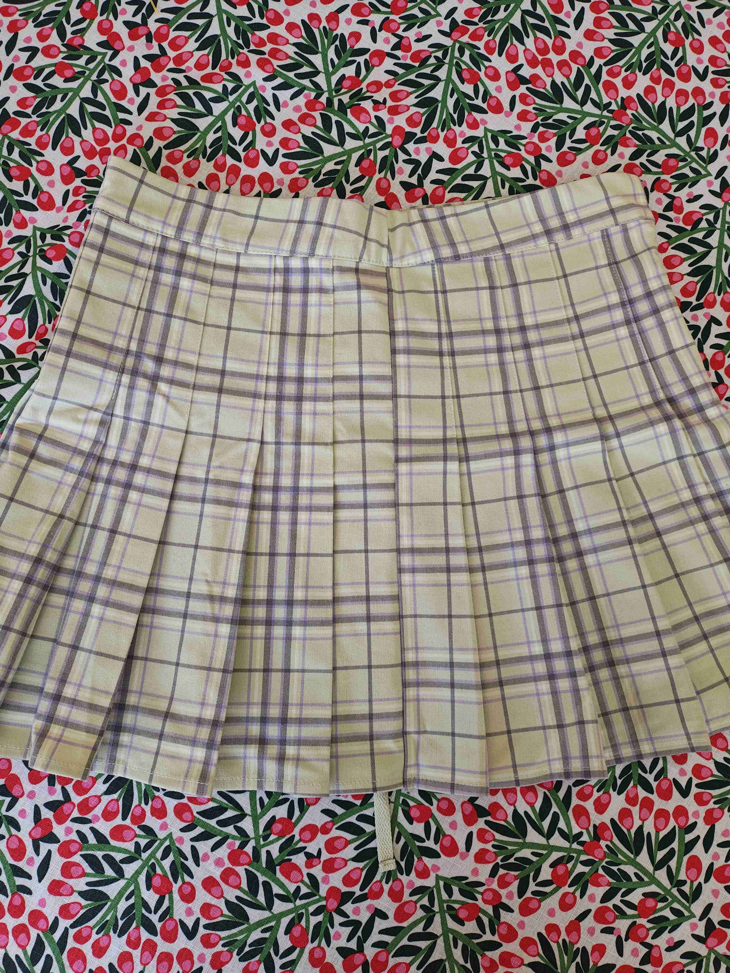 Falda a cuadros plisada (Talla M) - miniatura 3