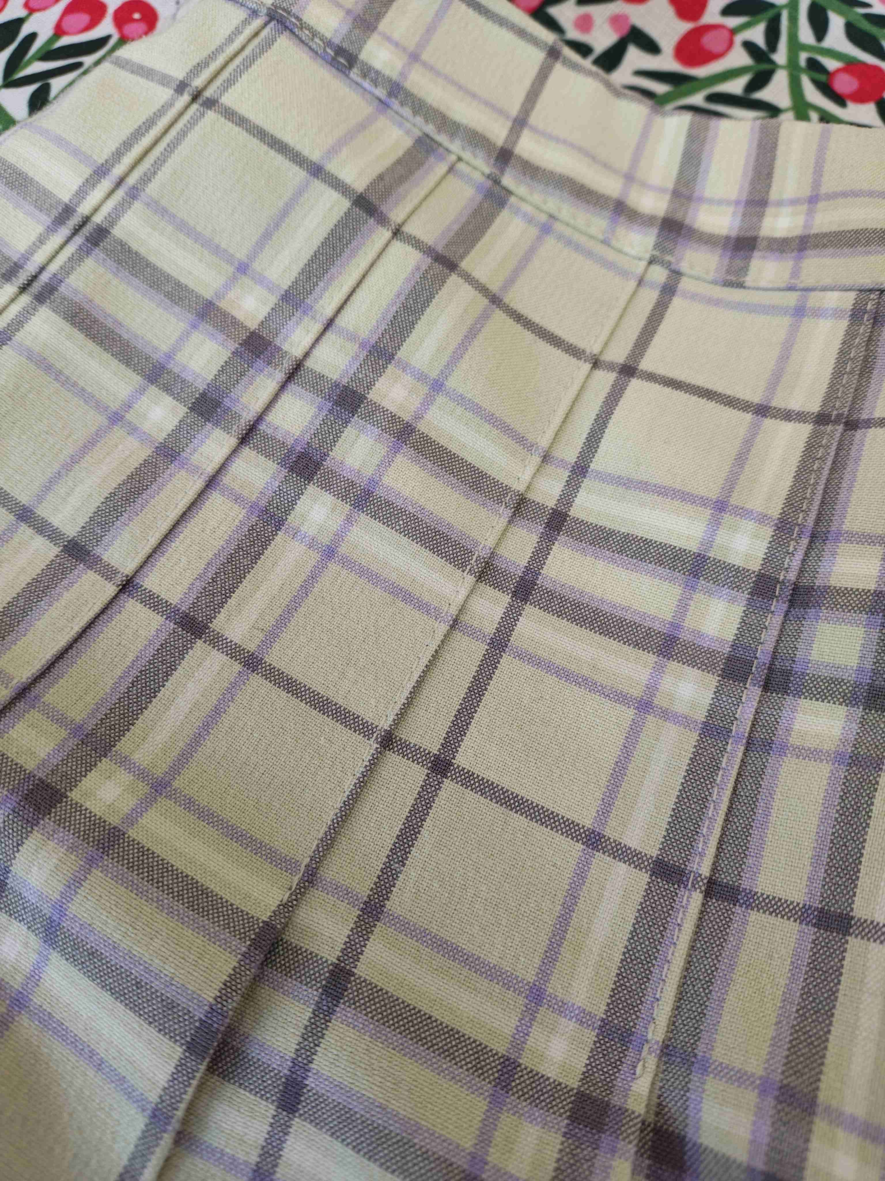 Falda a cuadros plisada (Talla M) - miniatura 4