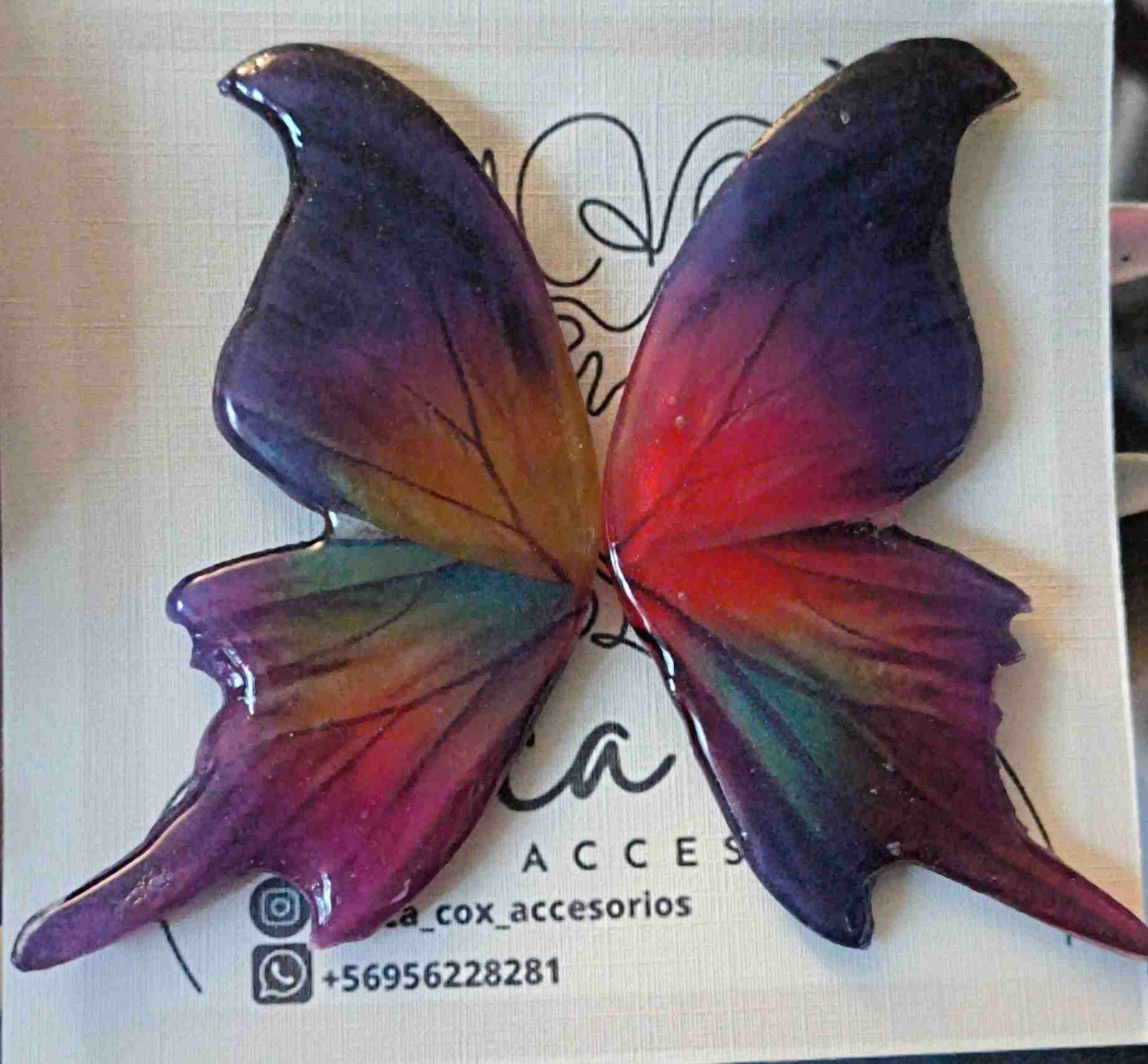 Aros con forma de corazón fucsia - miniatura 6