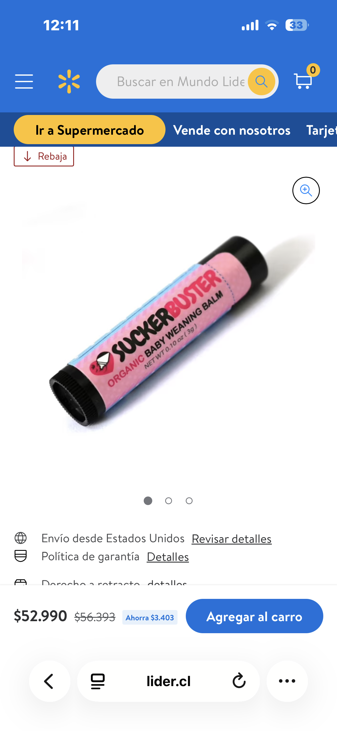 Bálsamo Sucker Buster para bebés - miniatura 3
