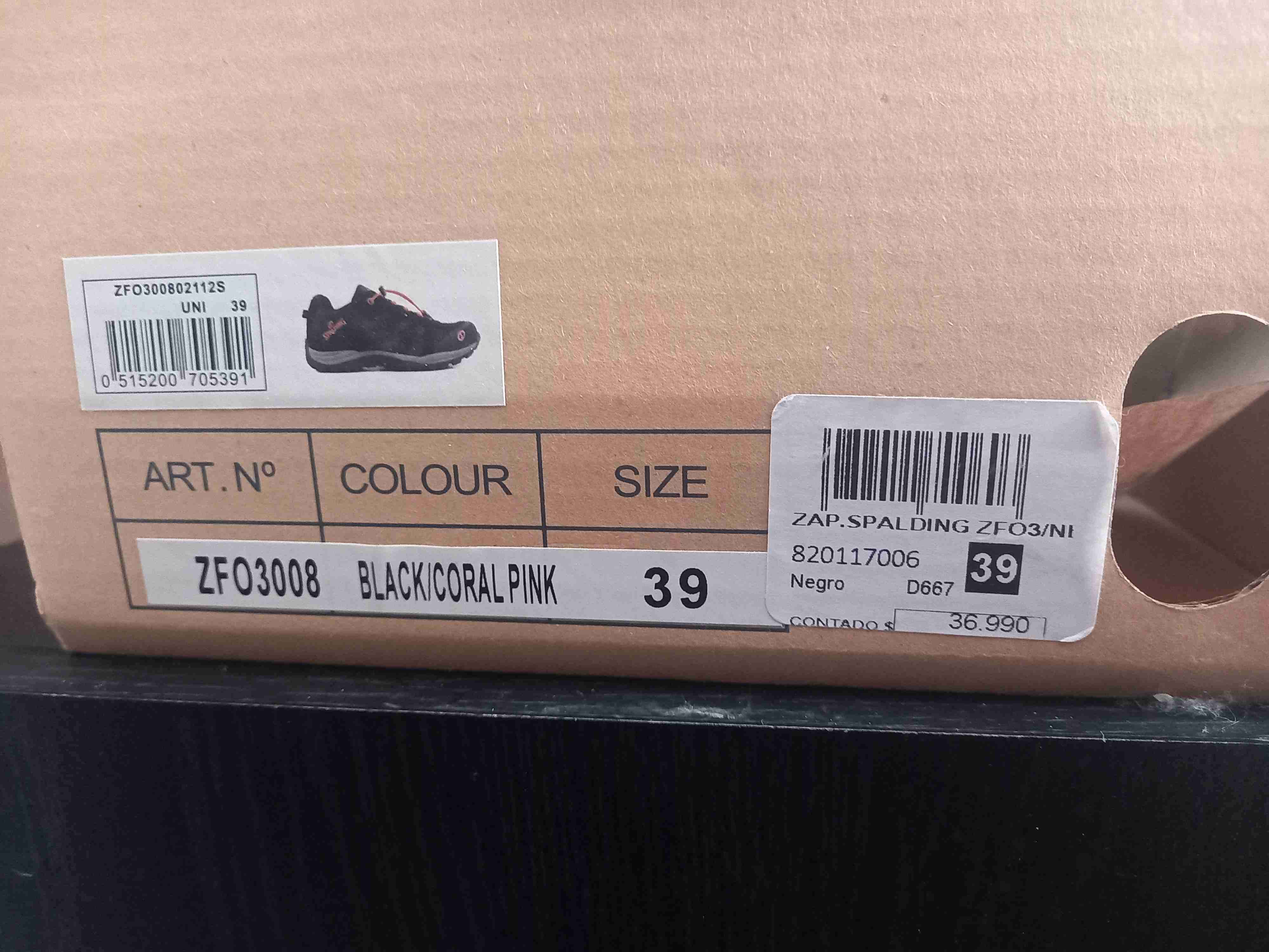 Zapatillas deportivas negras con rosa - miniatura 2