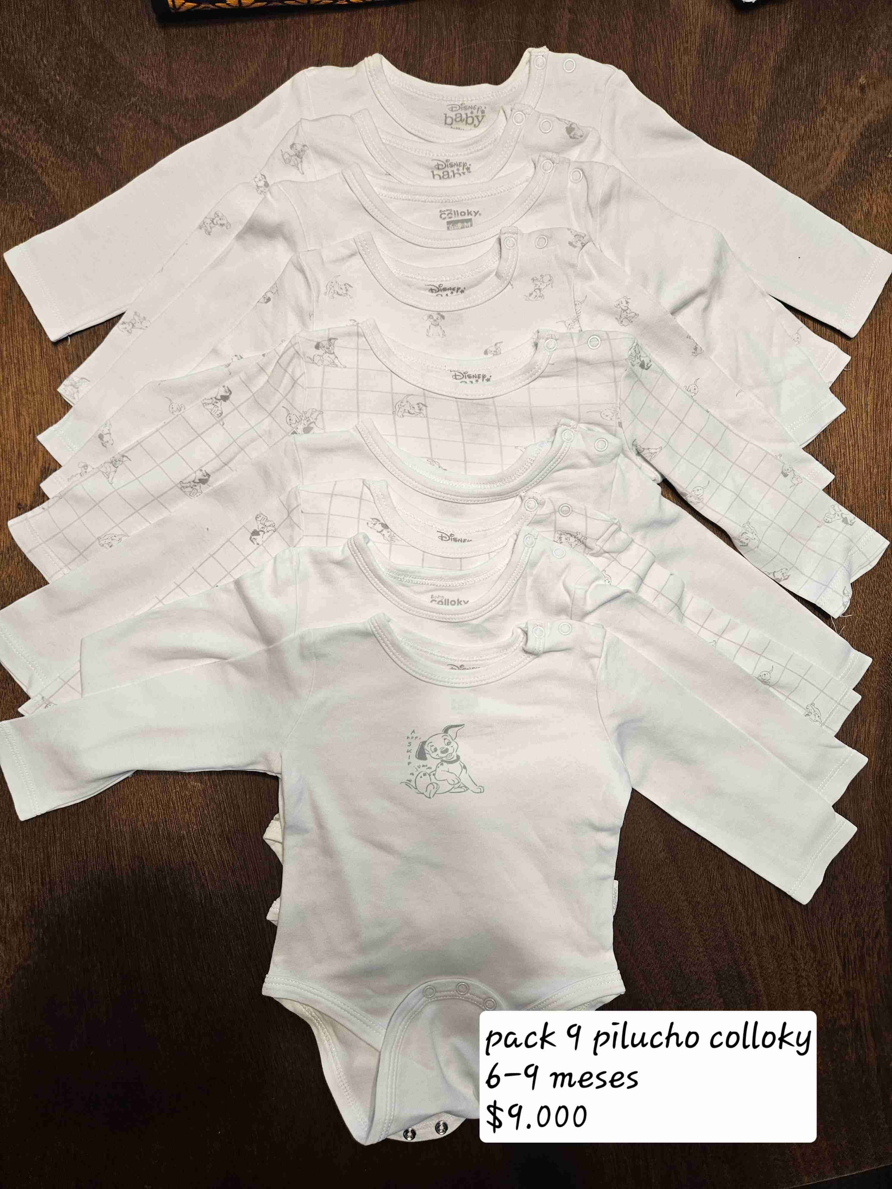Pack 9 piluchos Colloky 6-9 meses
