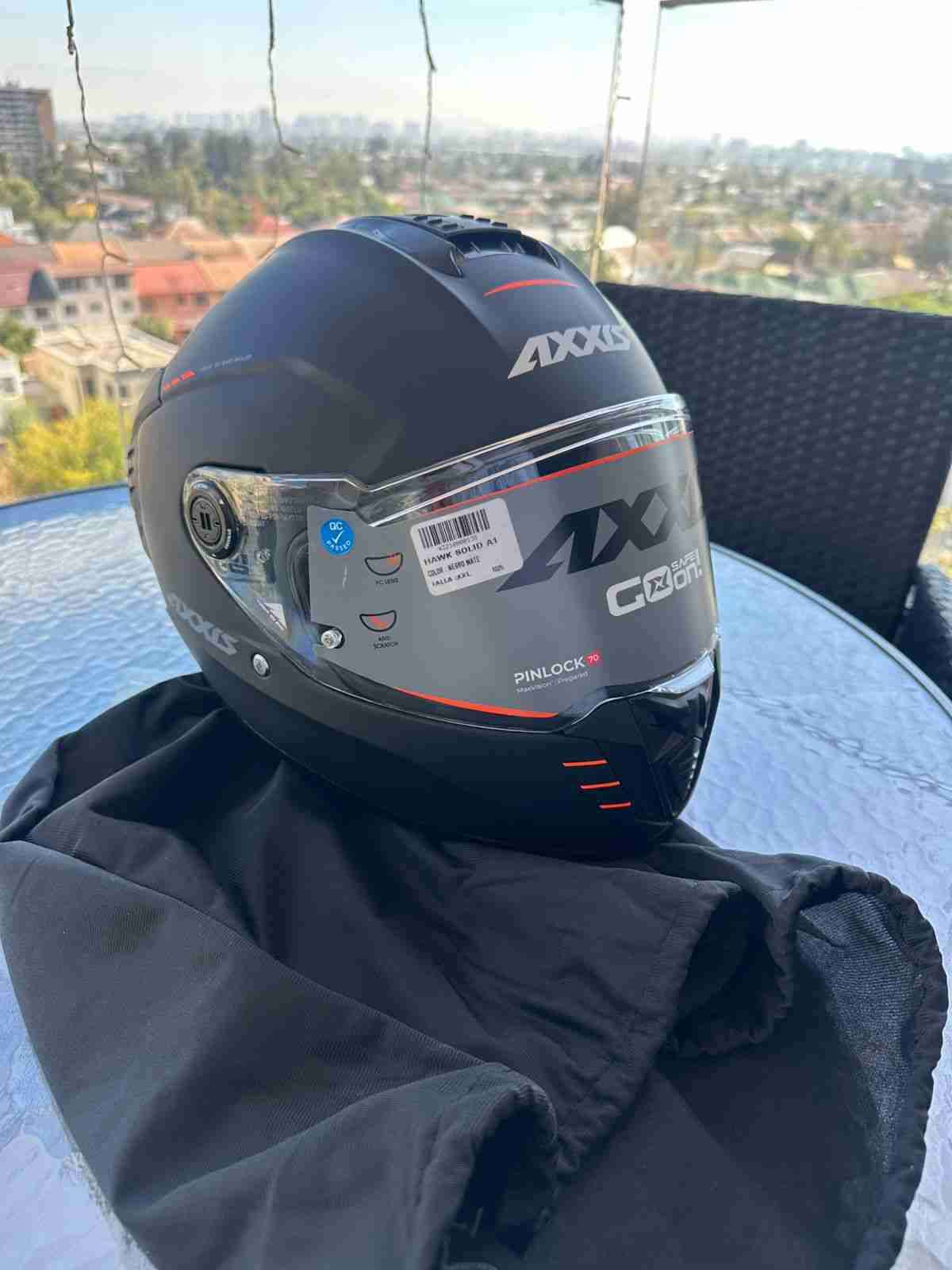 Casco Axxis negro XL - miniatura 4