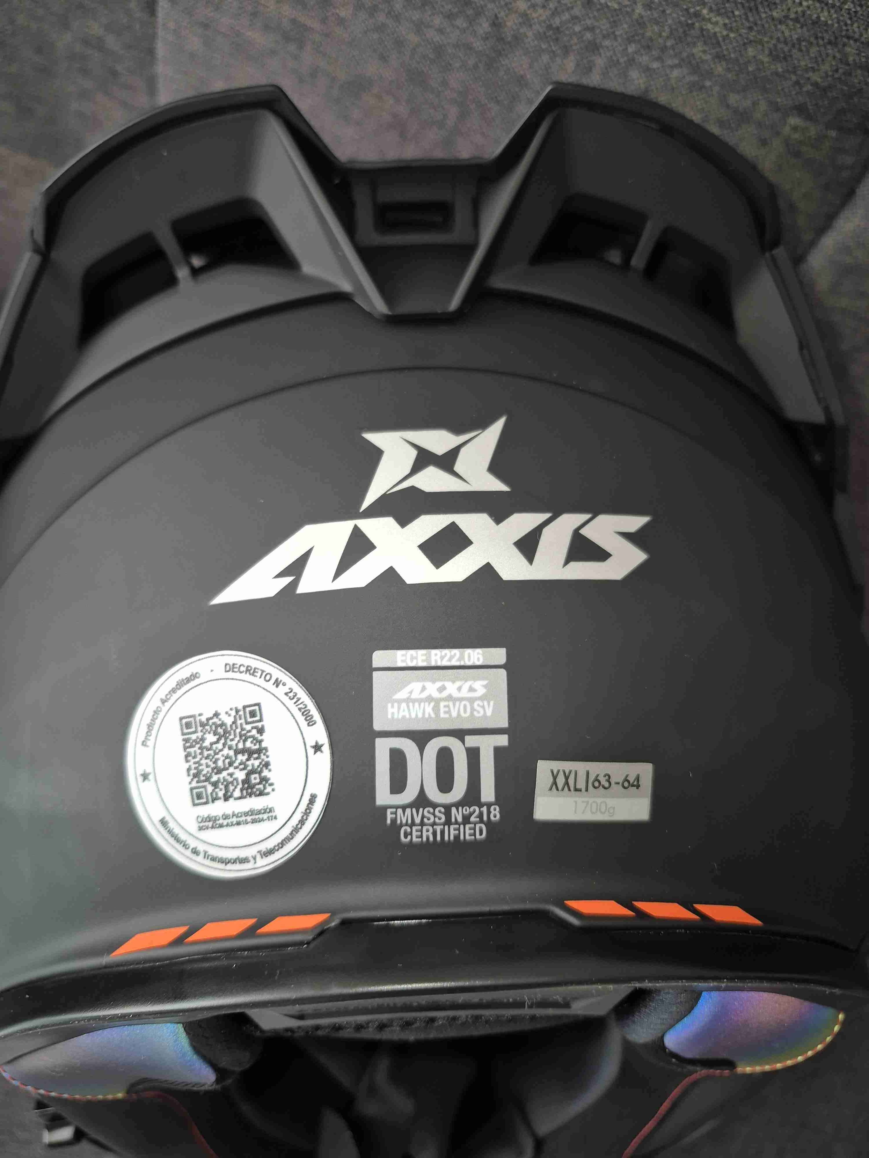 Casco Axxis negro XL - miniatura 5