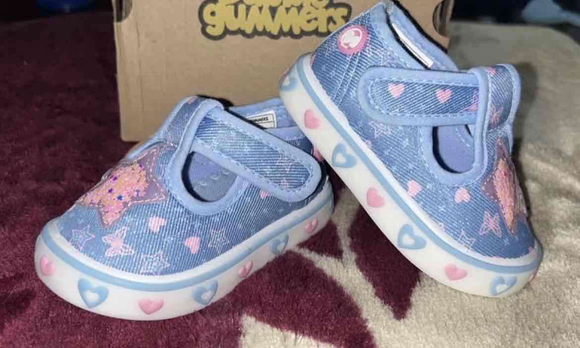 Zapato infantil azul con estrella talla 18 - miniatura 2