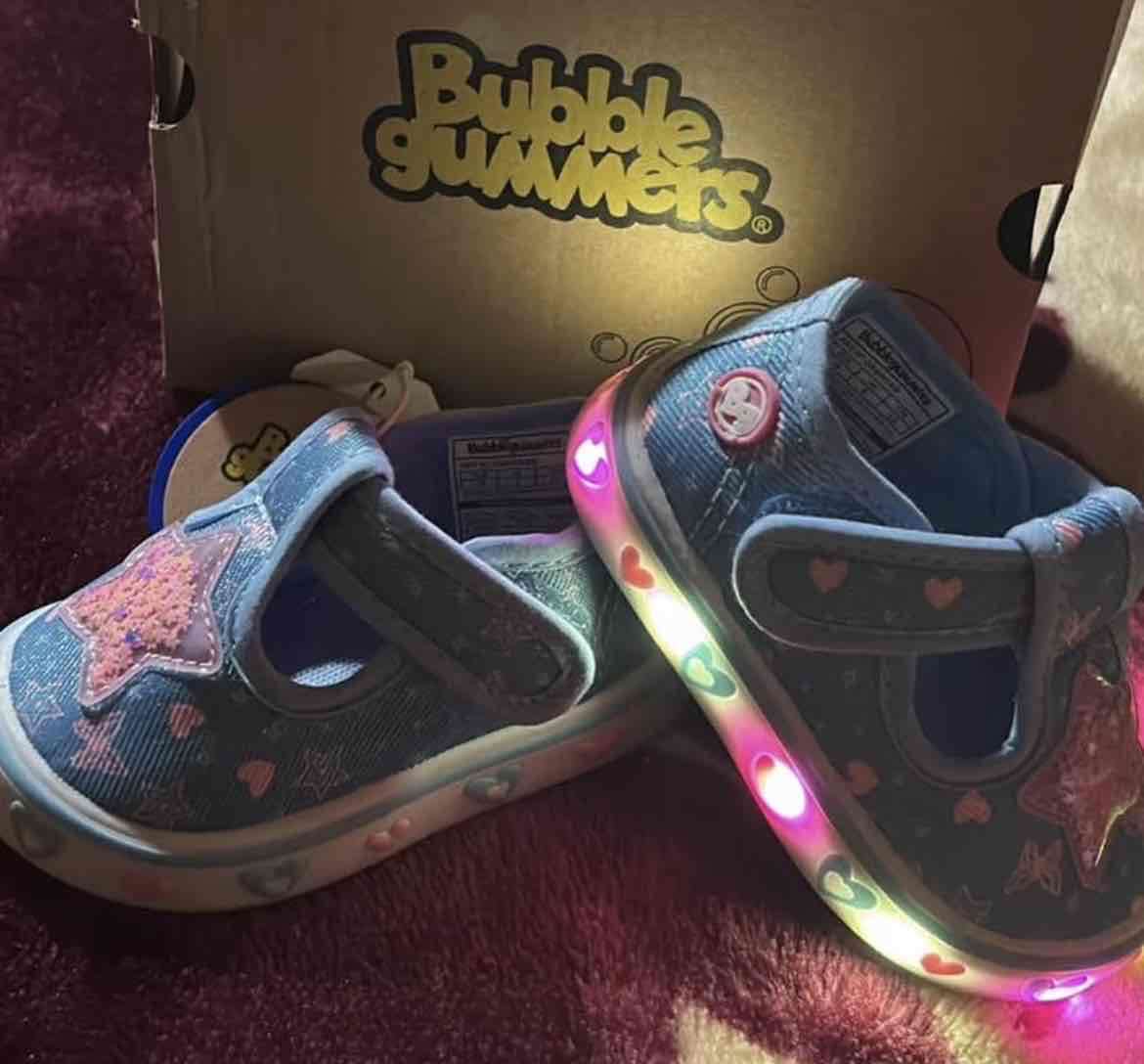 Zapato infantil azul con estrella talla 18 - miniatura 3