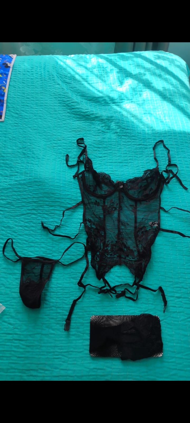 Sexy body de encaje negro - miniatura 3