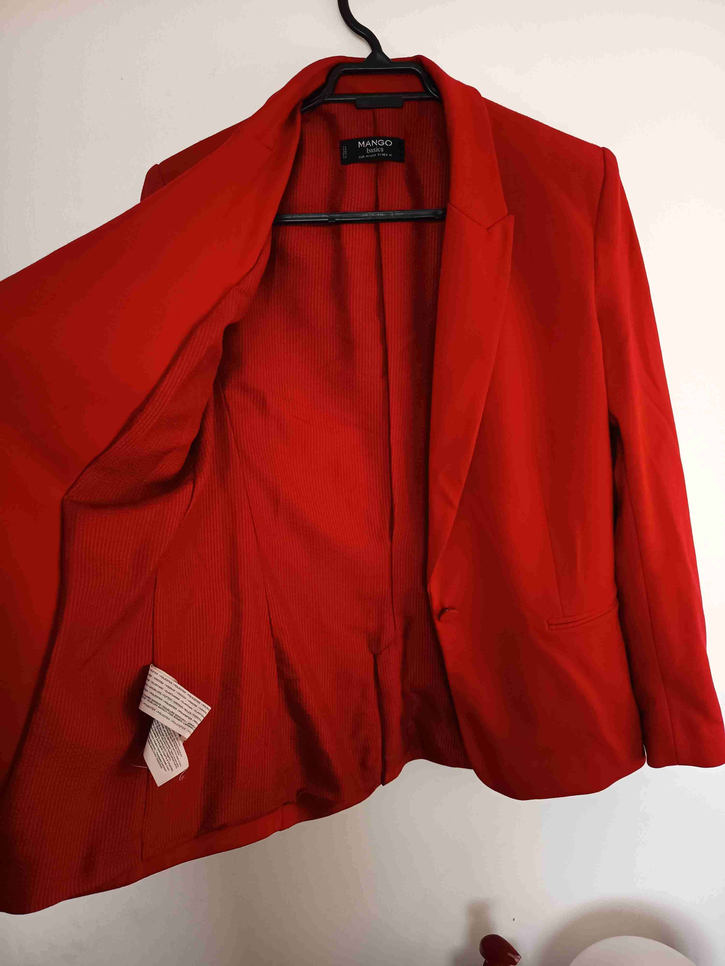 Blazer rojo Mango - miniatura 2