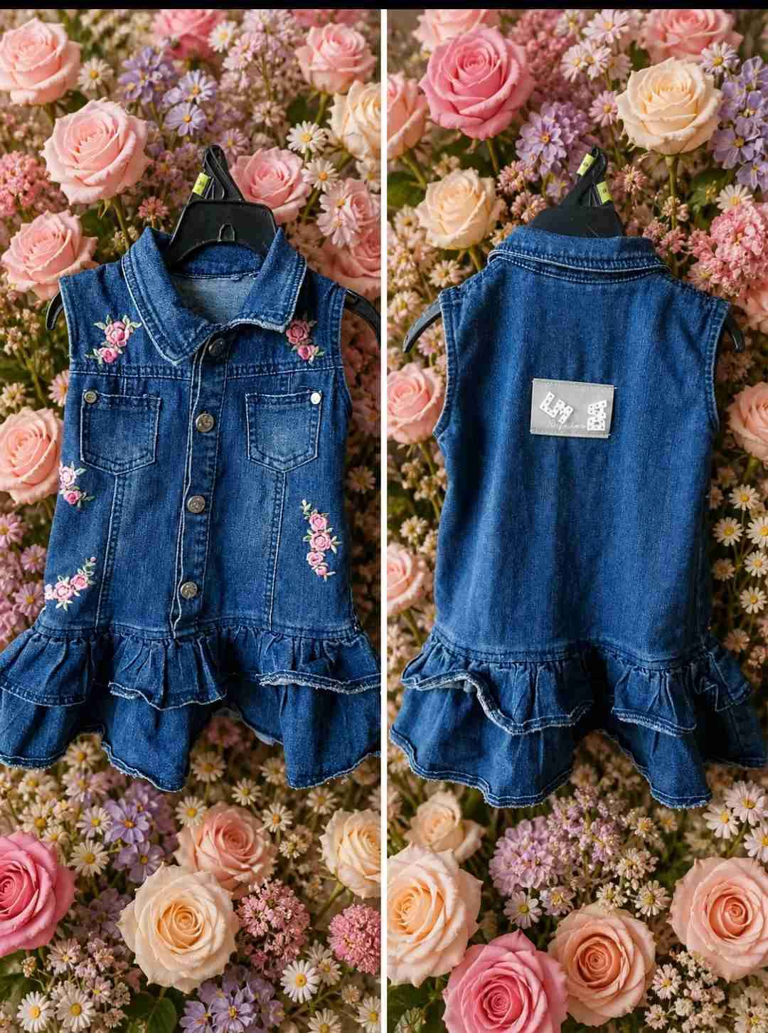 Vestido de mezclilla infantil