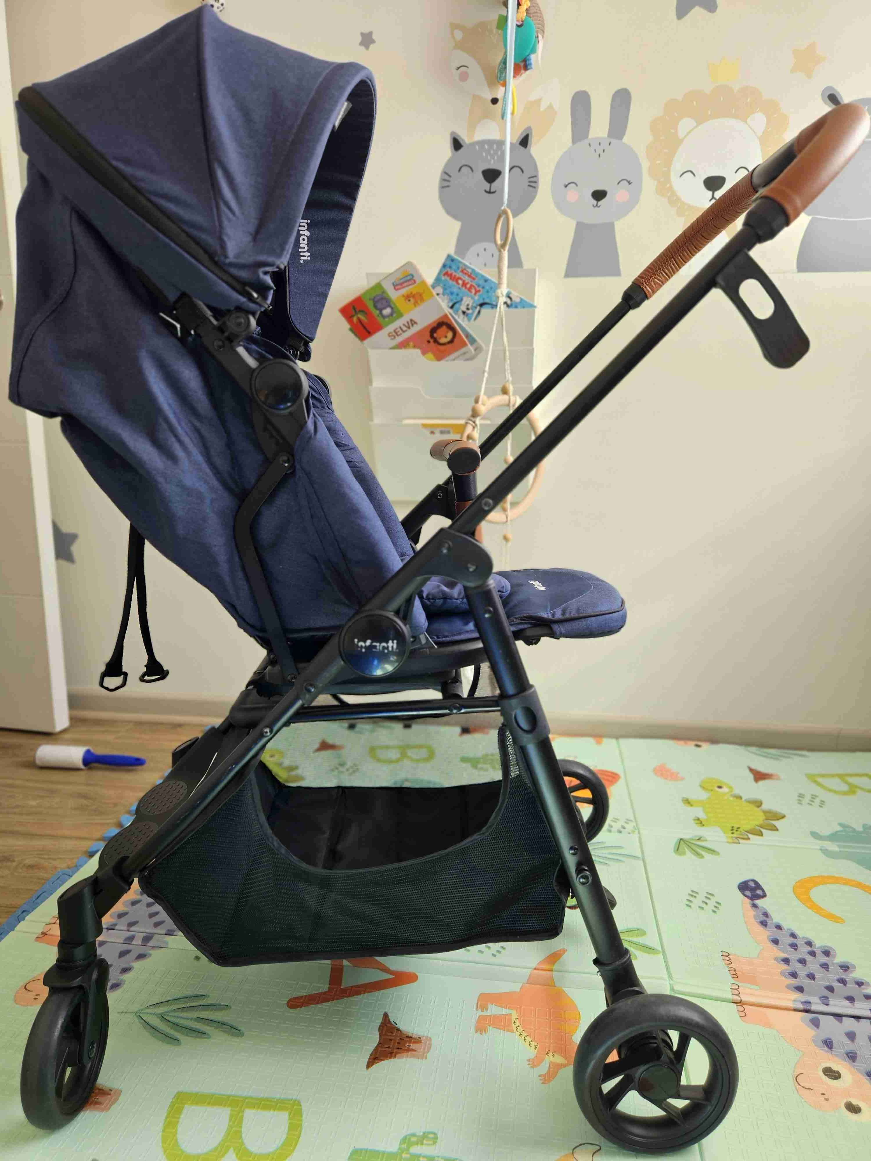Coche de paseo azul infanti zuri 360 - miniatura 3