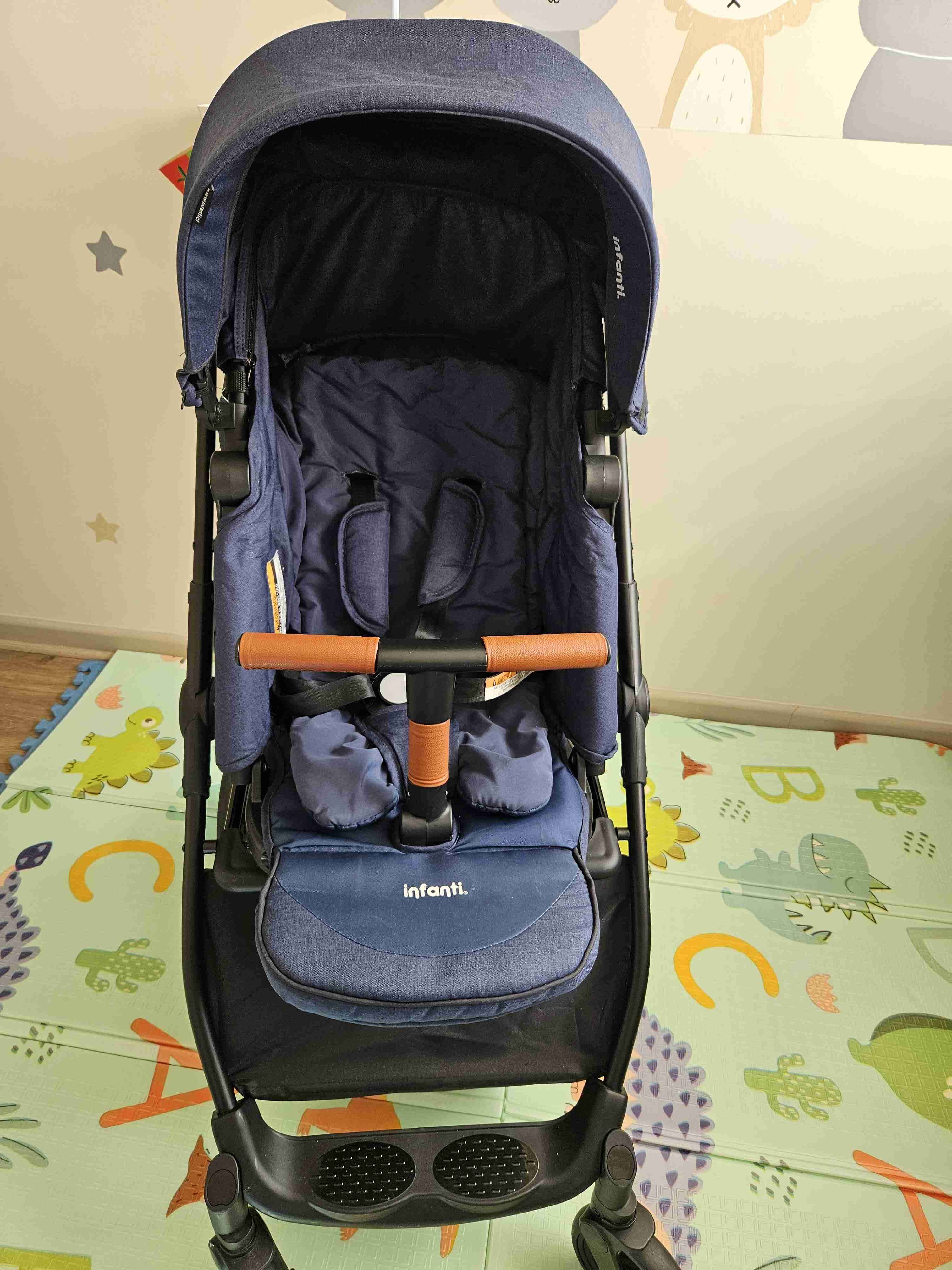 Coche de paseo azul infanti zuri 360 - miniatura 5