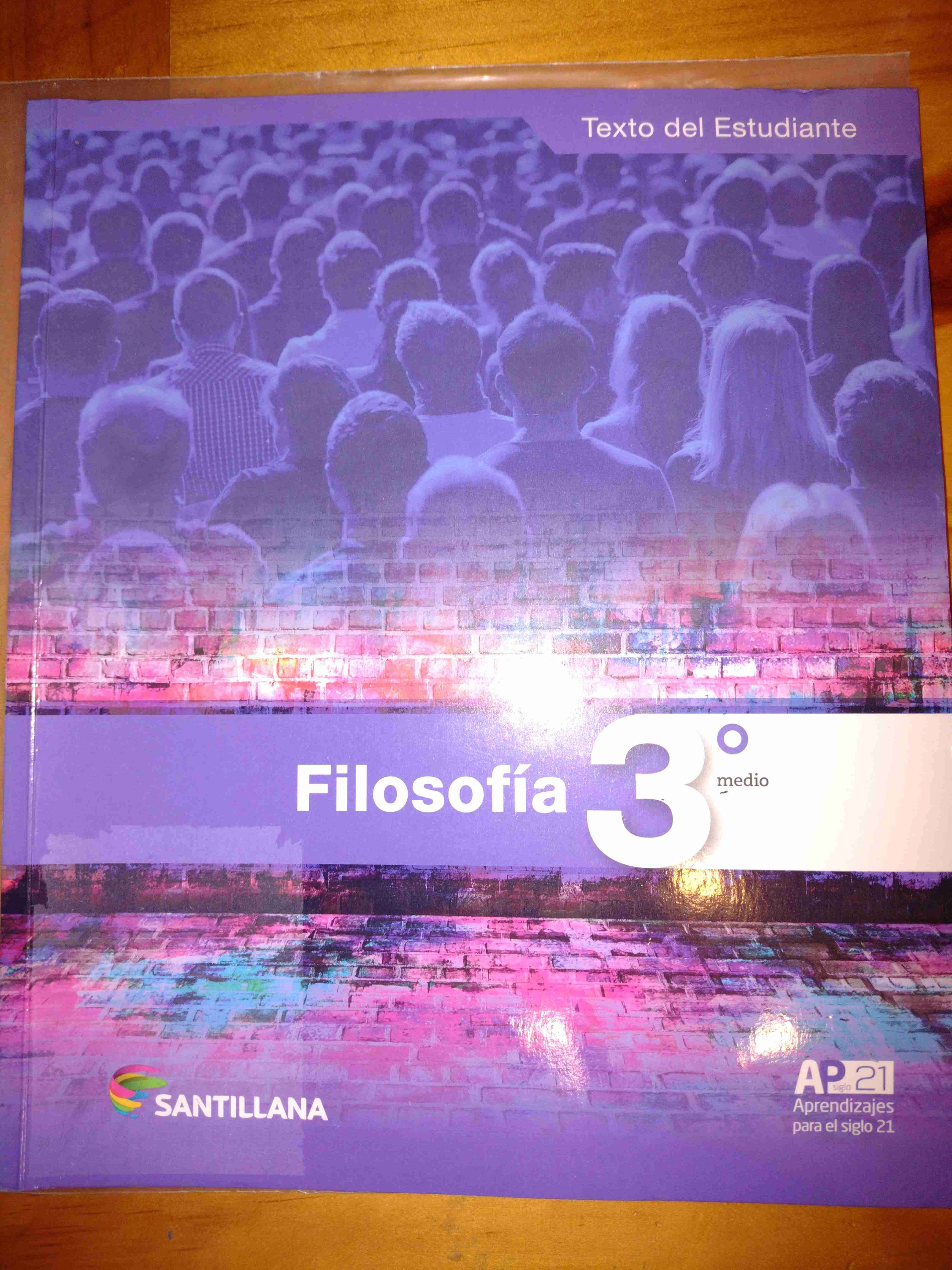 Texto de Filosofía 3° medio Santillana