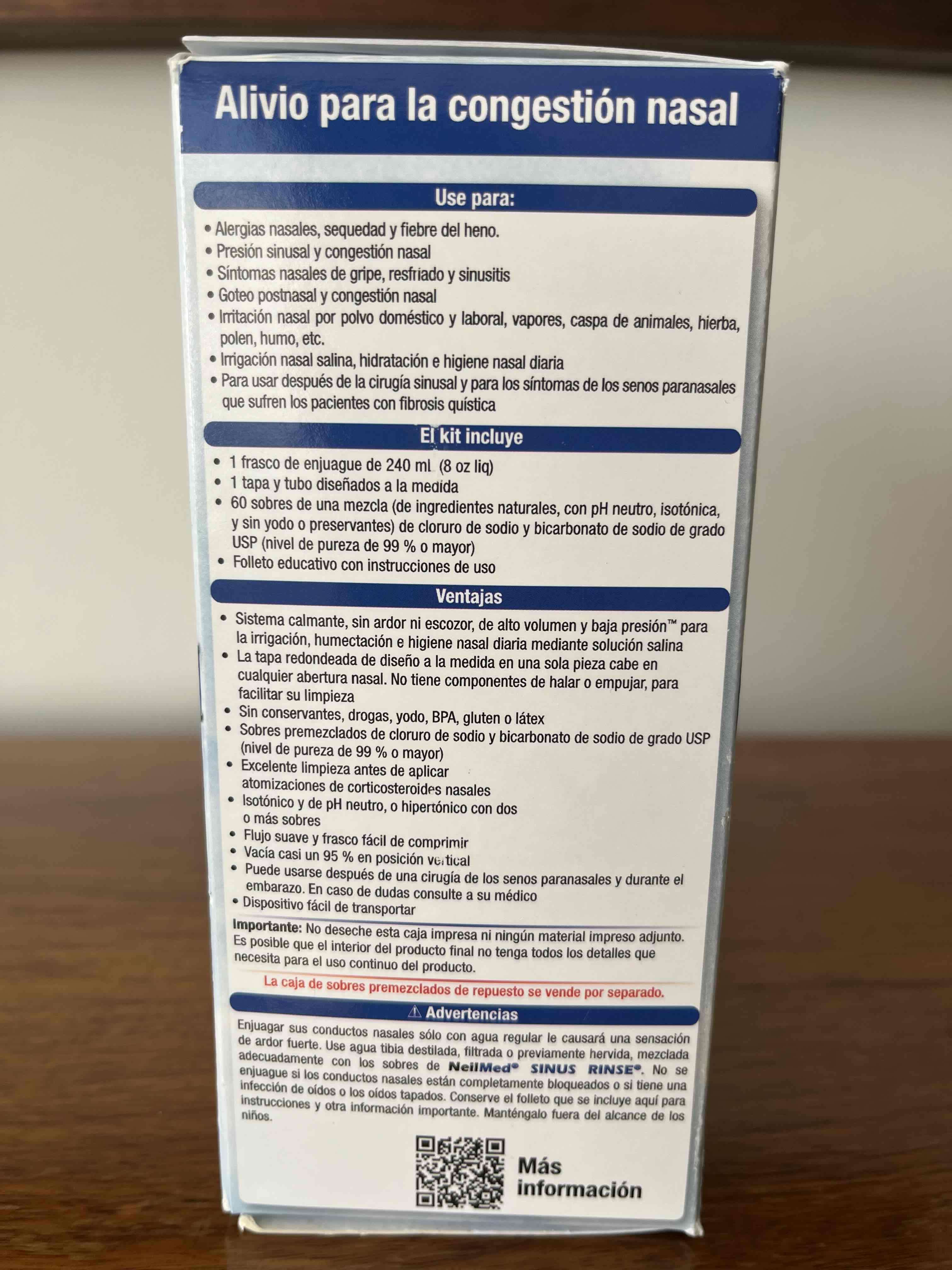 Kit lavado nasal NeilMed Sinus Rinse - miniatura 2