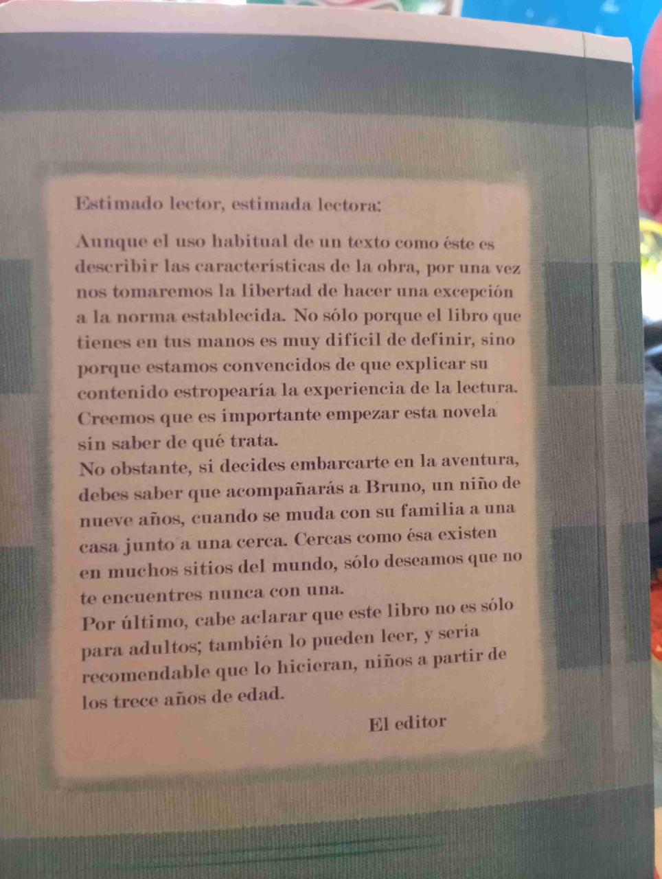 Libro 'El niño con el pijama de rayas' - miniatura 2