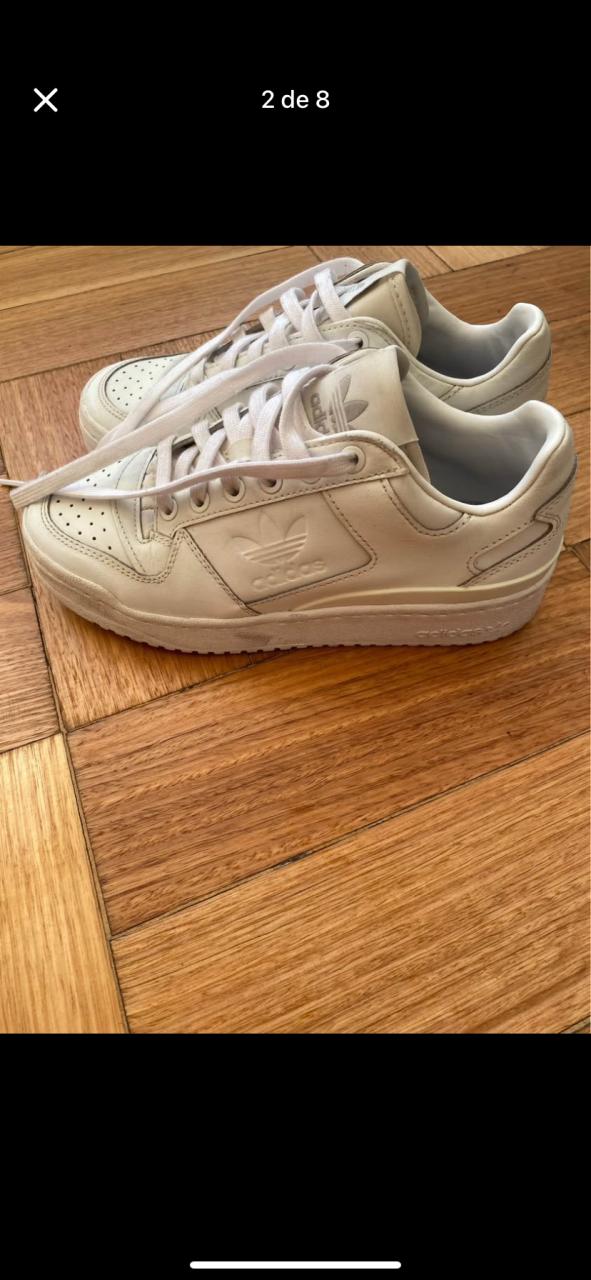 Zapatillas blancas Adidas forum low - miniatura 2
