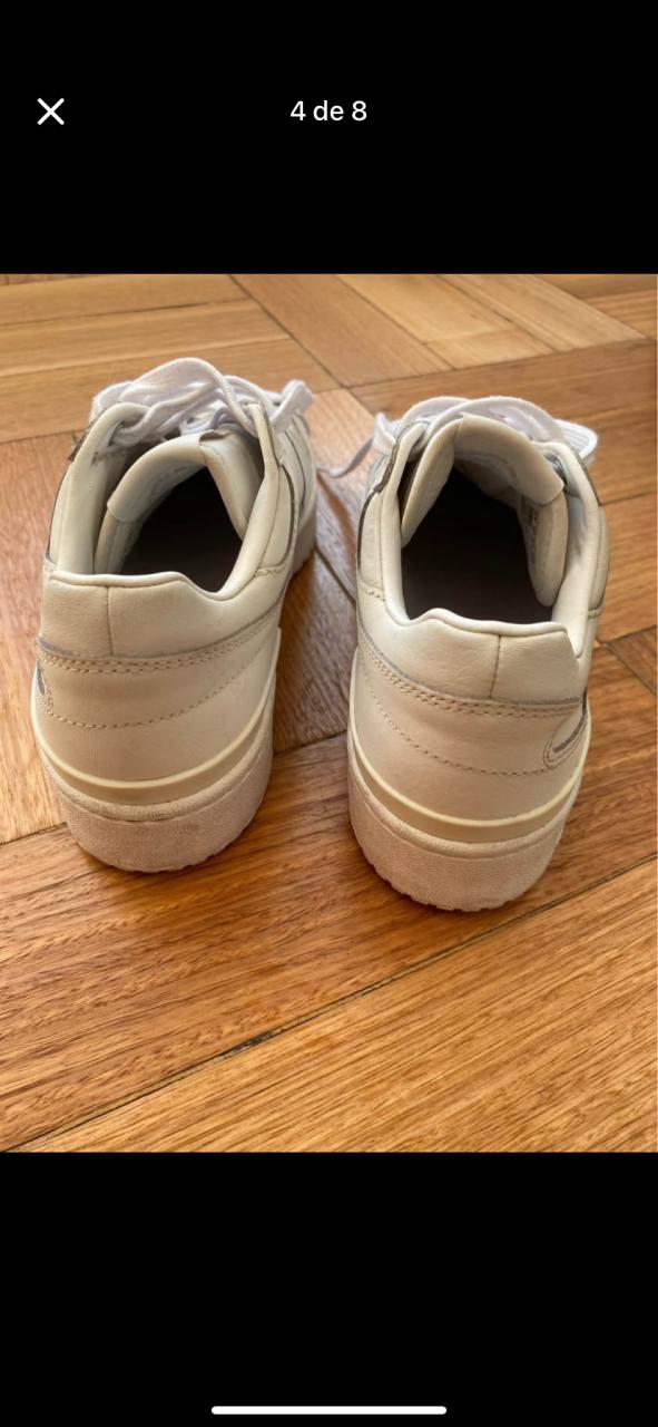 Zapatillas blancas Adidas forum low - miniatura 3