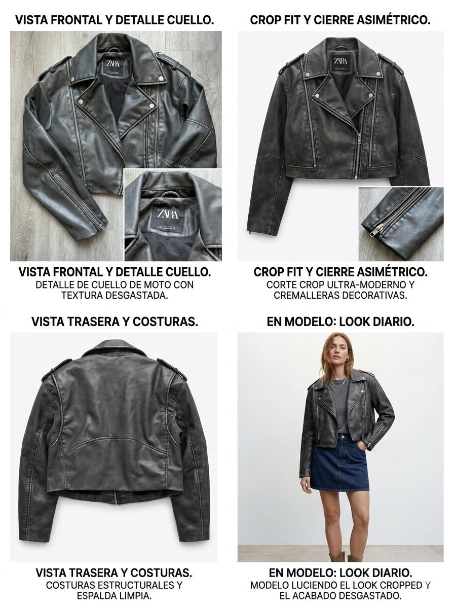 Chaqueta Biker Zara✨ - miniatura 4