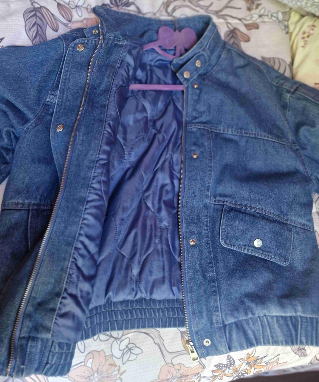 Chaqueta de mezclilla azul oscuro - miniatura 2