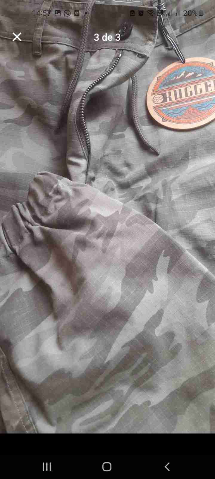 Pantalón camuflado verde hombre - miniatura 1