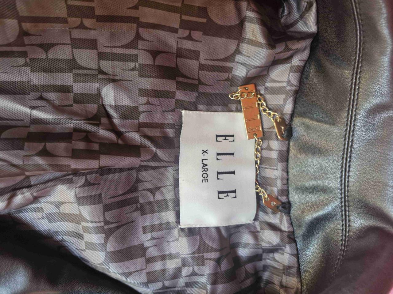 Chaqueta de cuero negra XL - miniatura 3