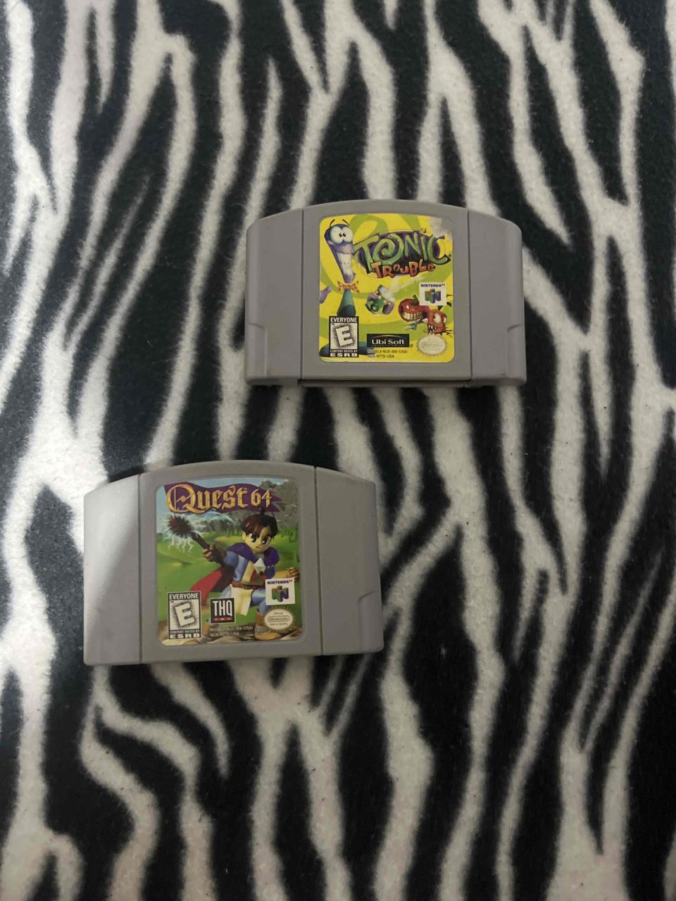 Cartuchos Nintendo 64 Tonic Trouble y Quest 64