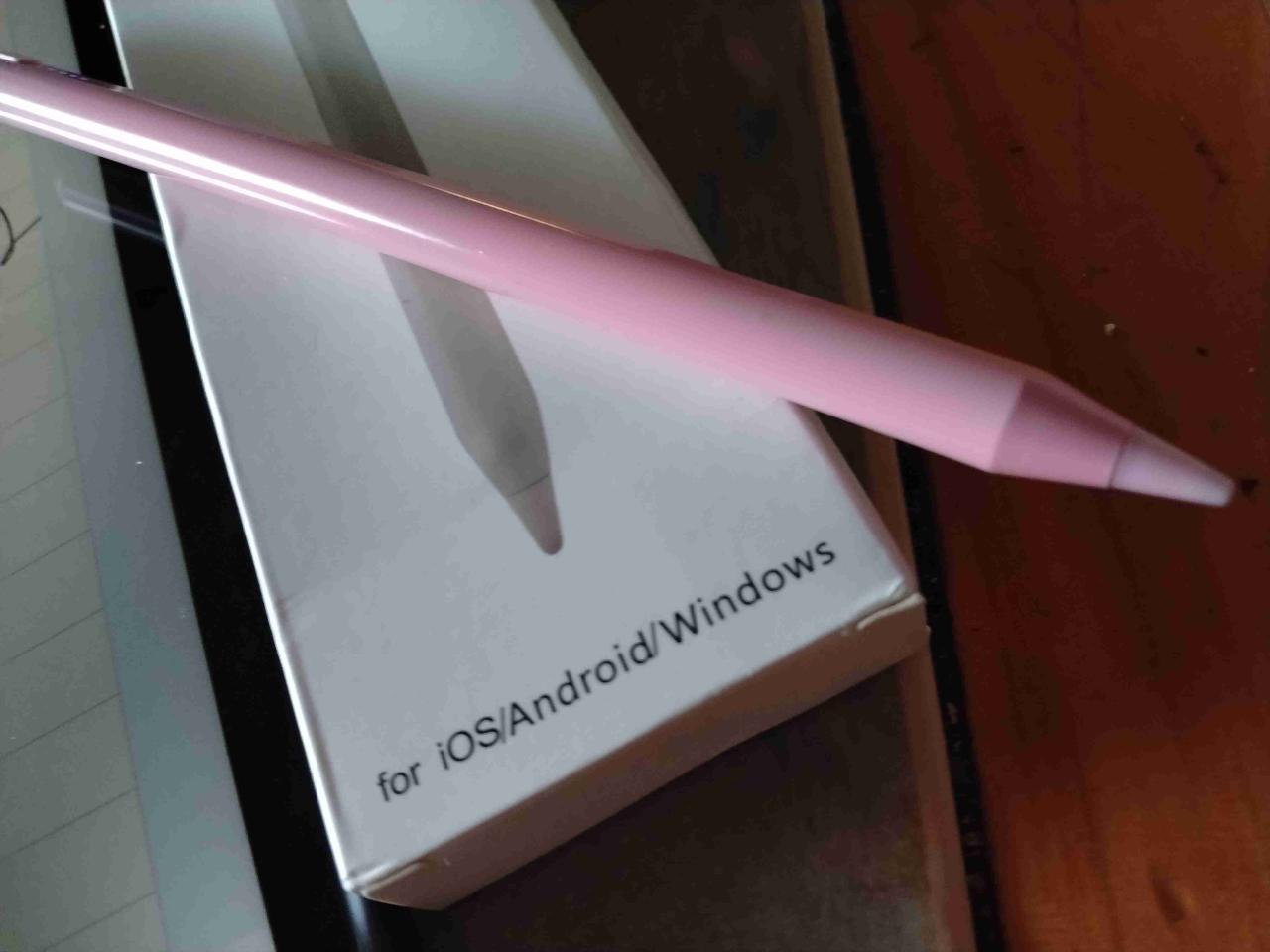 Lápiz táctil universal rosa para tablets - miniatura 2