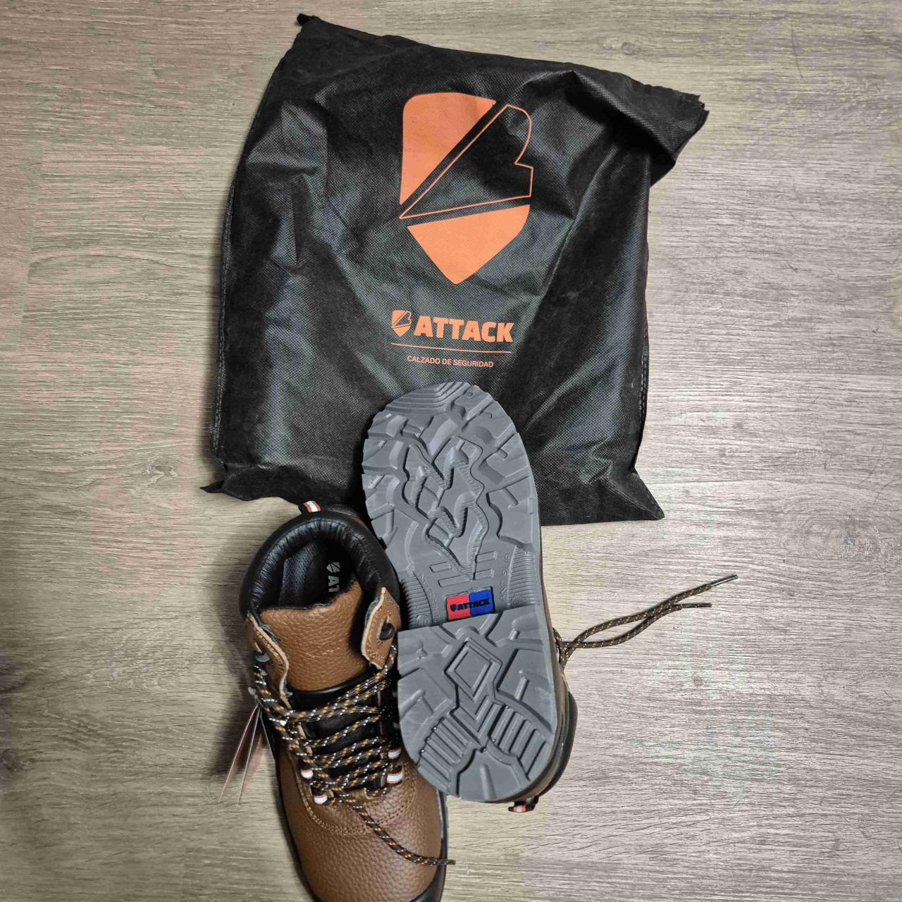 Botas de seguridad Attack marrones - miniatura 1