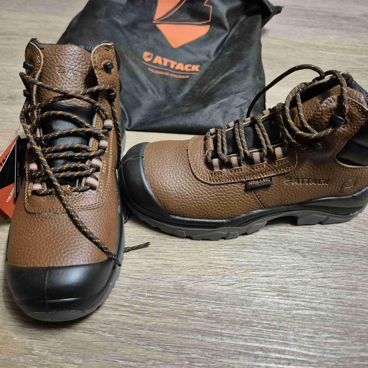 Botas de seguridad Attack marrones - miniatura 2