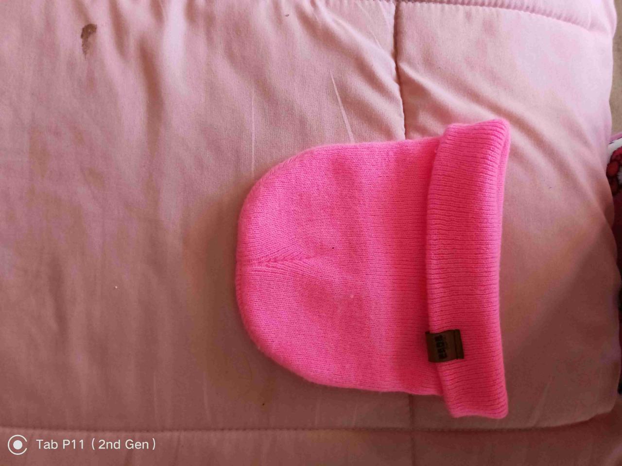 Gorro de lana rosa