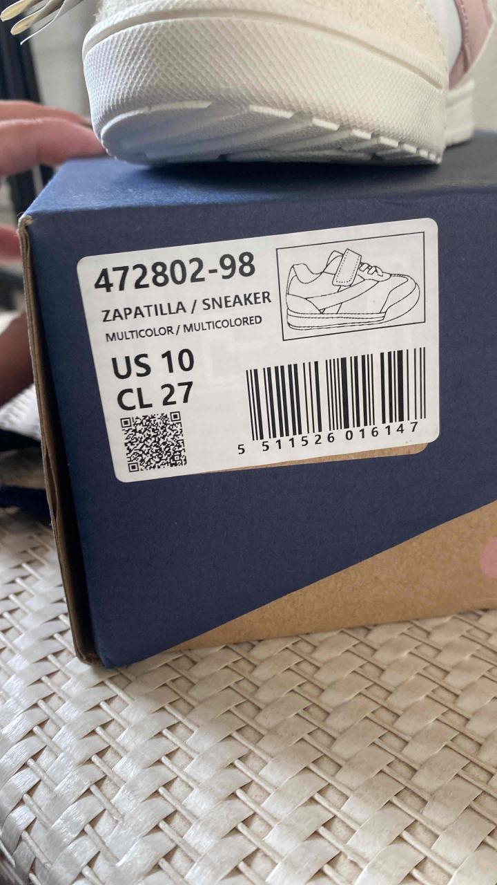 Zapatillas blancas con rosa - miniatura 3