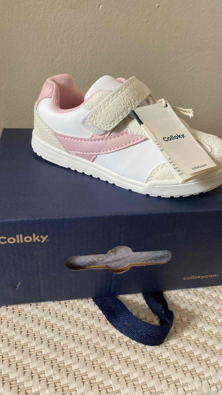 Zapatillas blancas con rosa - miniatura 6