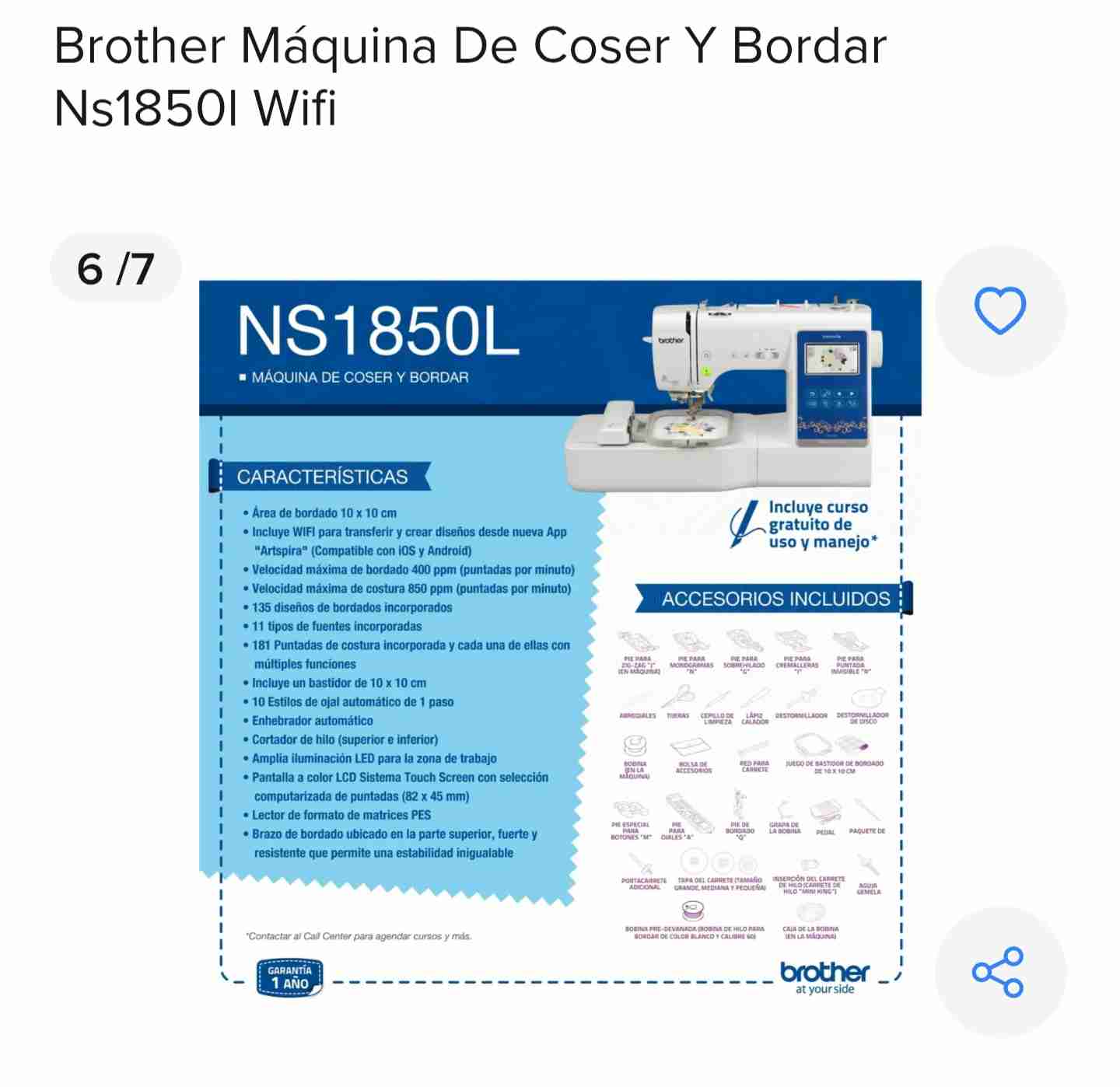 Máquina de Coser Brother NS1850L - miniatura 5