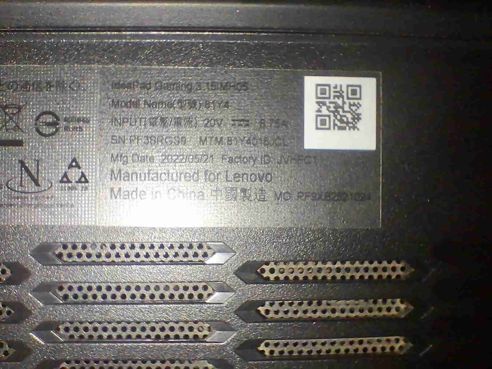 Lenovo IdeaPad Gaming 3 15IMH05 para reparación o - miniatura 4