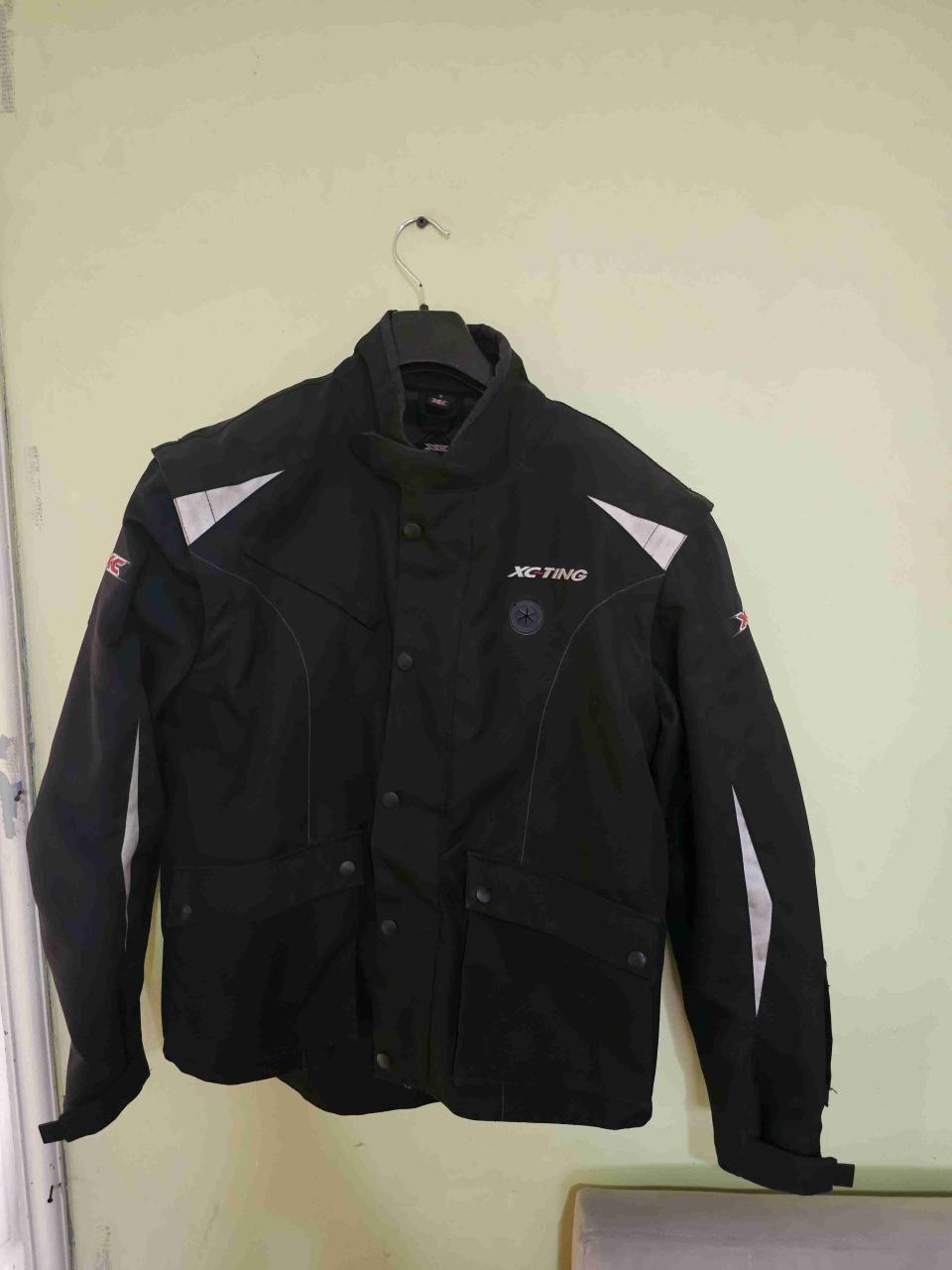 Chaqueta motociclista negra Xc Ting - miniatura 1