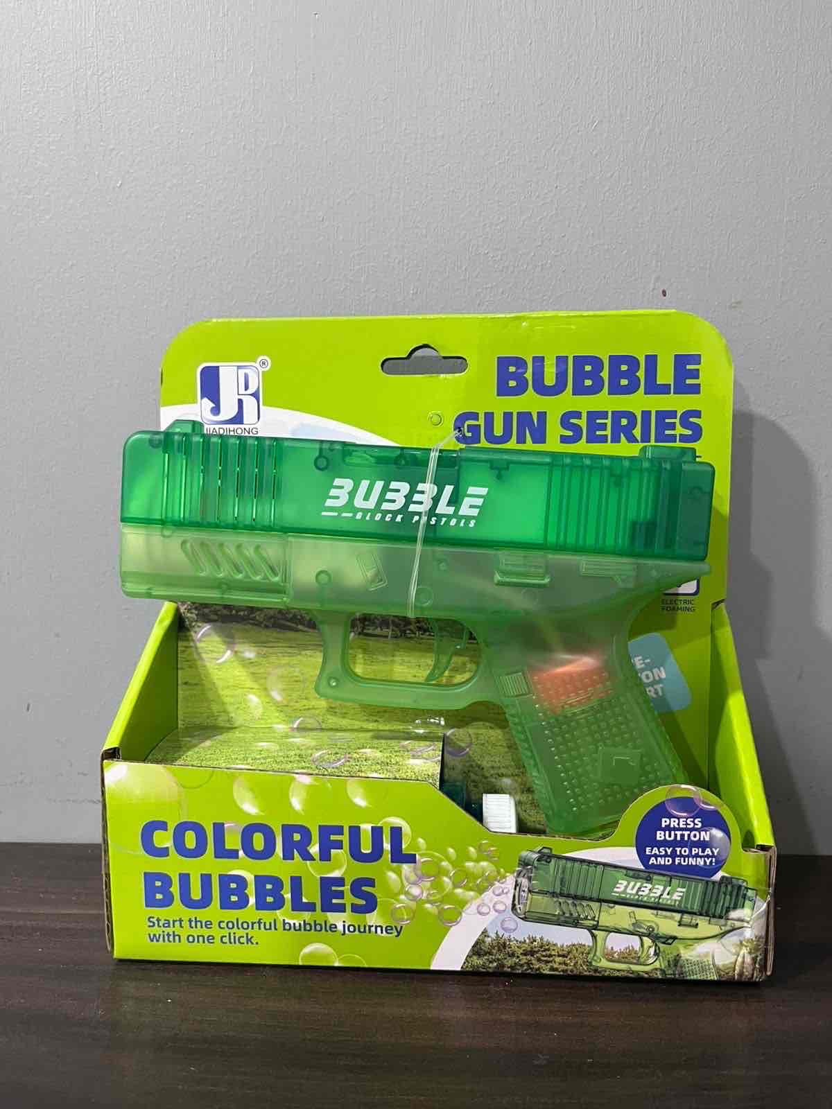 Pistola de burbujas verde - miniatura 3