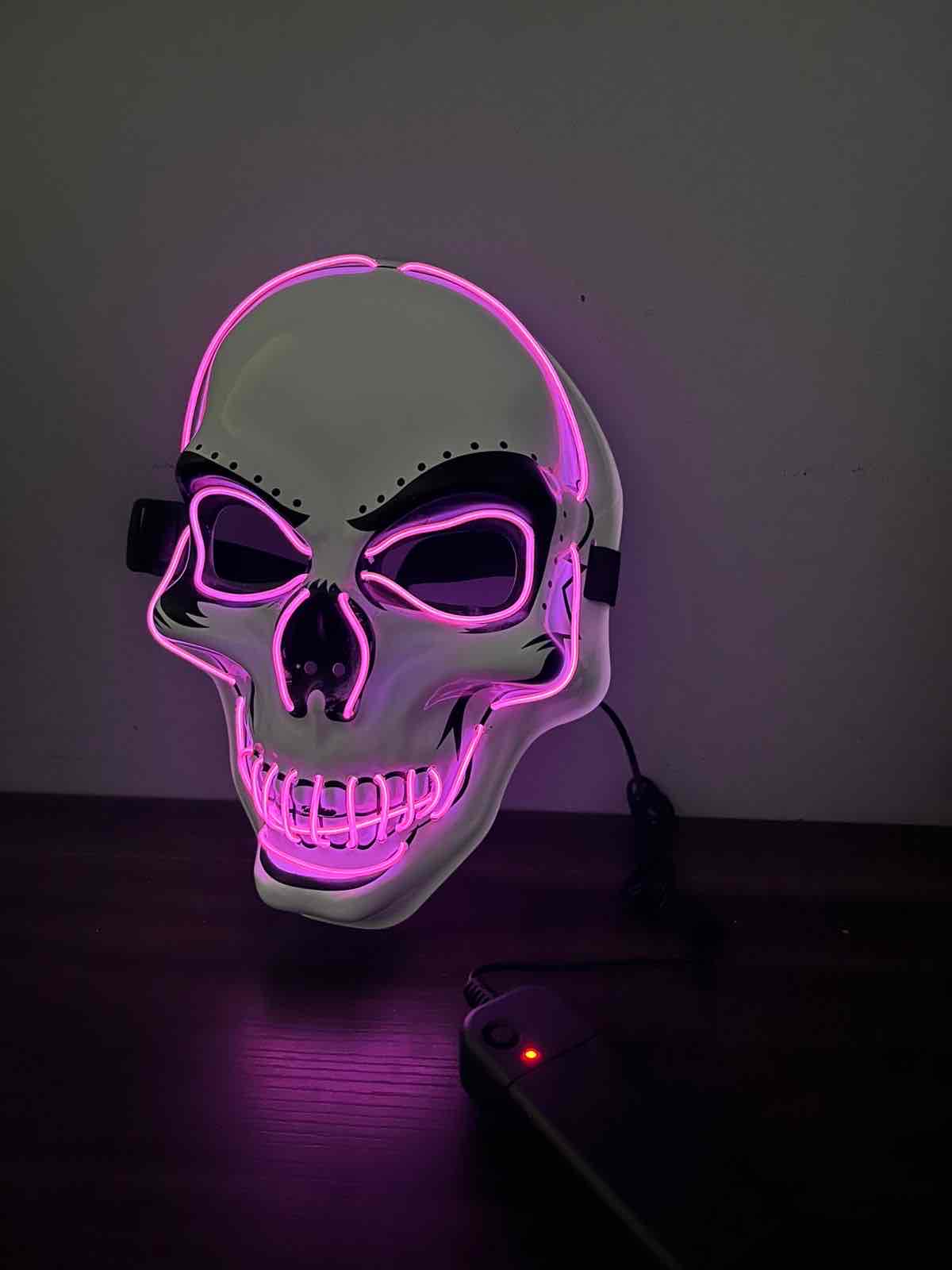 Máscara neón con luces LED - miniatura 3