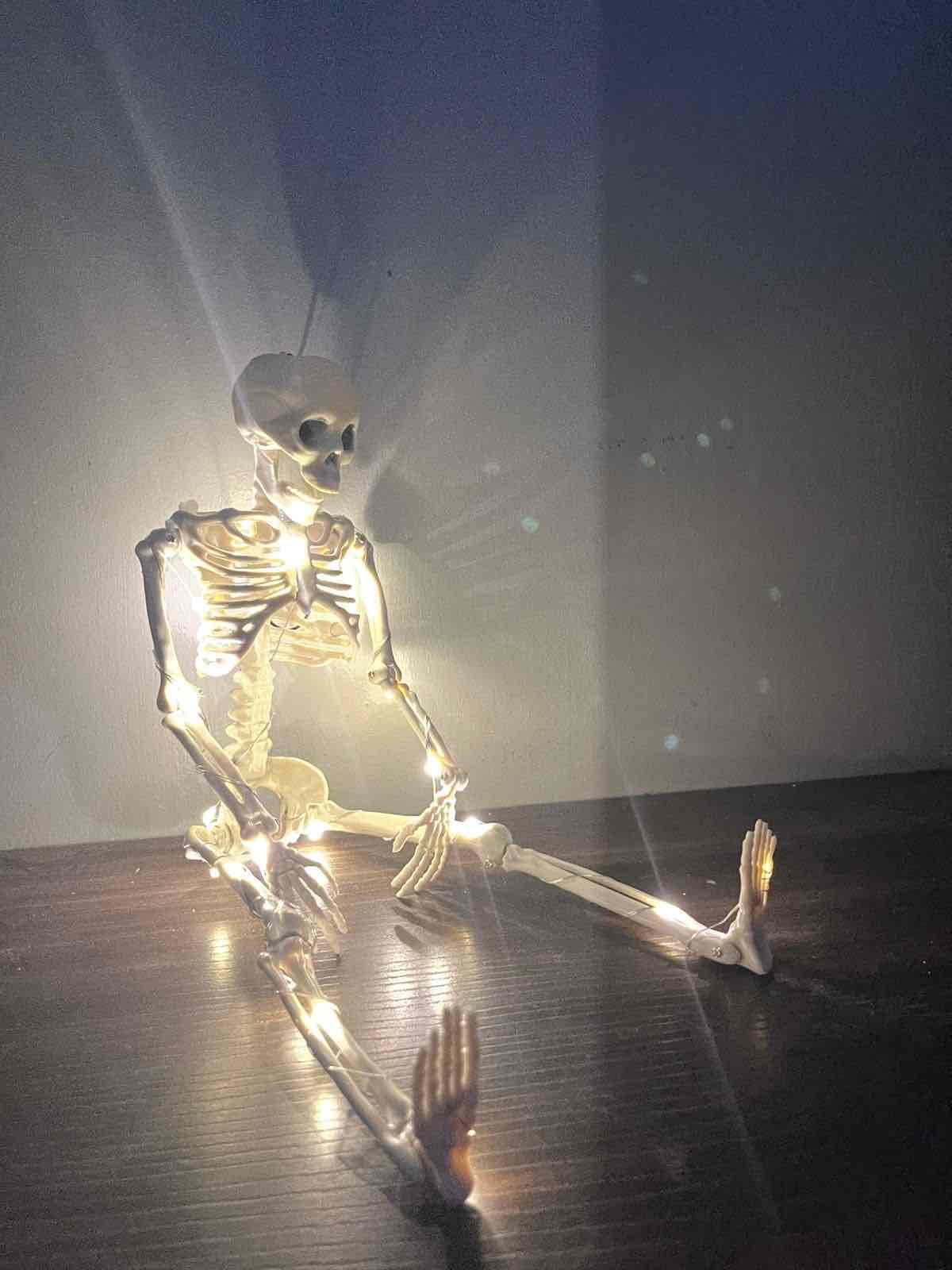 Esqueleto decorativo con luces - miniatura 4