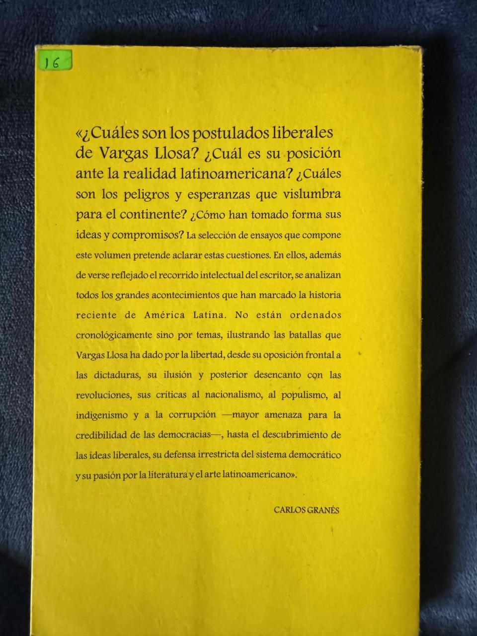 Libro Sables y Utopías Vargas Llosa - miniatura 2