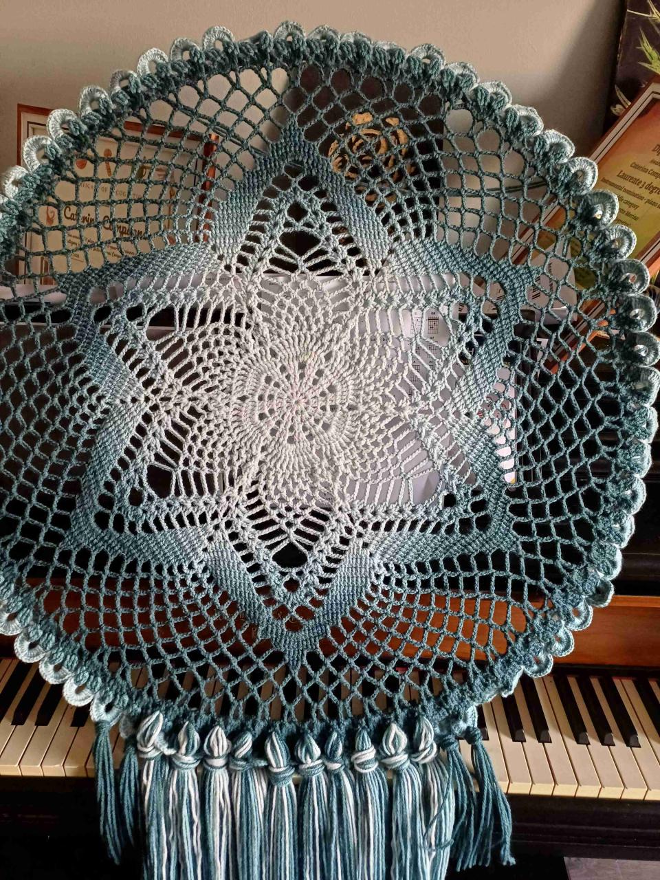 Atrapasueños tejido a mano, crochet. - miniatura 3