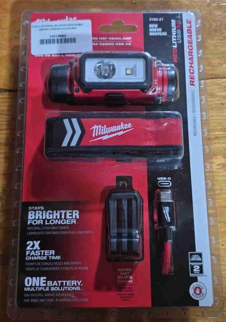 Linterna frontal recargable Milwaukee
