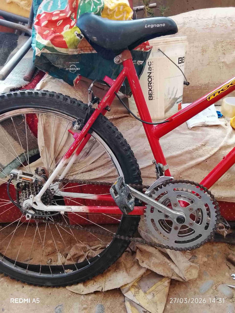 Bicicleta Oxford roja y blanca - miniatura 4