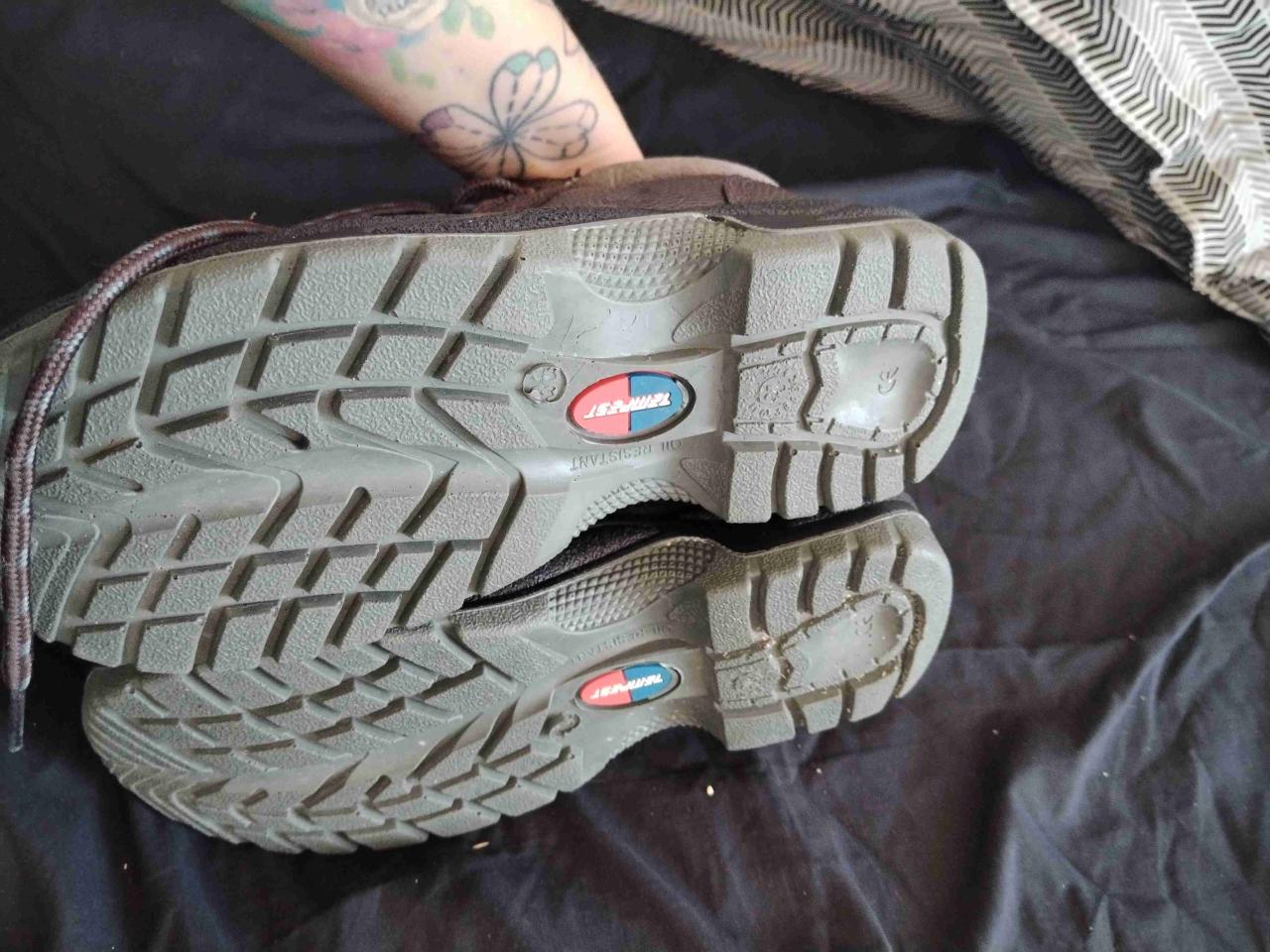 Botas de cuero marrón de seguridad - miniatura 3