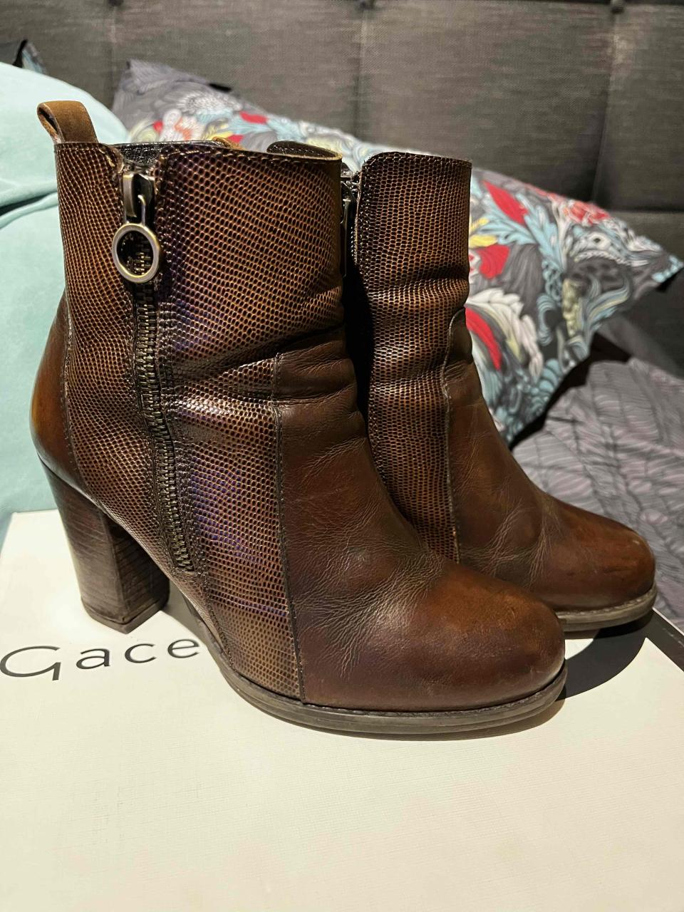 Botines marrones de cuero GACEL - miniatura 3